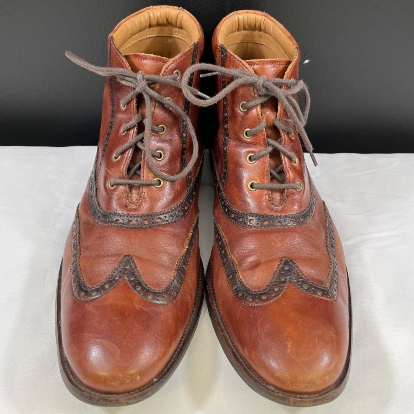 Cole Haan Cole Haan Men's Brown Leather Dress Shoes/Oxfords Sz 12M SKU Size US 12 / EU 45 - 2 Thumbnail