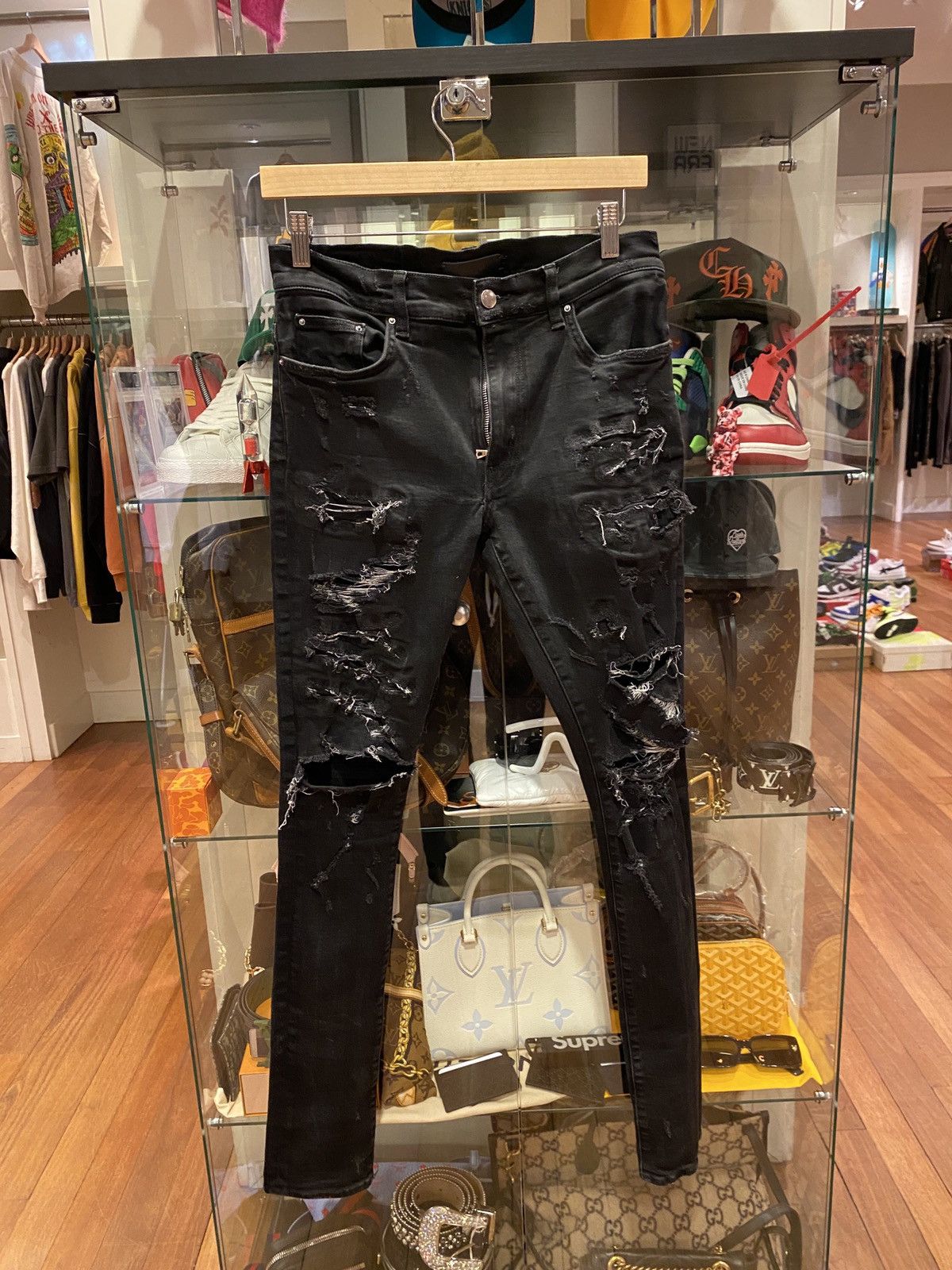 image of Amiri Black Denim 31, Men's