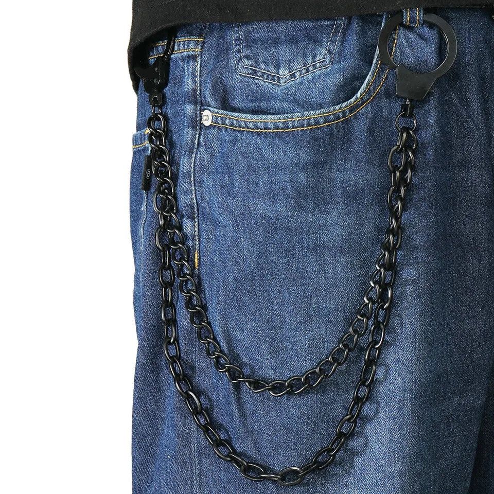 Other Punk Style Trousers Men Chain Size ONE SIZE - 1 Thumbnail