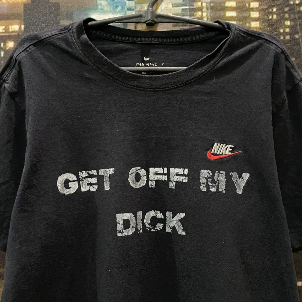 Vintage Vintage 90s Nike Graphic Tee Streetwear Oversized Black XL Size US XL / EU 56 / 4 - 3 Thumbnail
