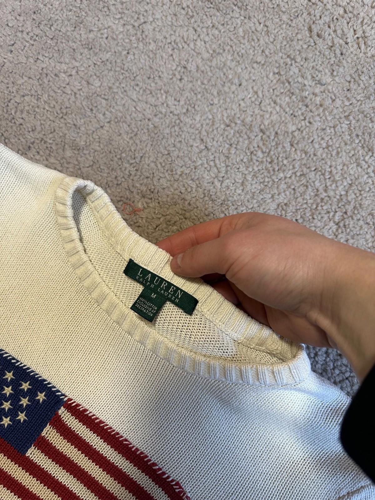 Polo Ralph Lauren Polo Ralph Lauren Womens White Jumper Sweater American Flag Size M / US 6-8 / IT 42-44 - 5 Thumbnail