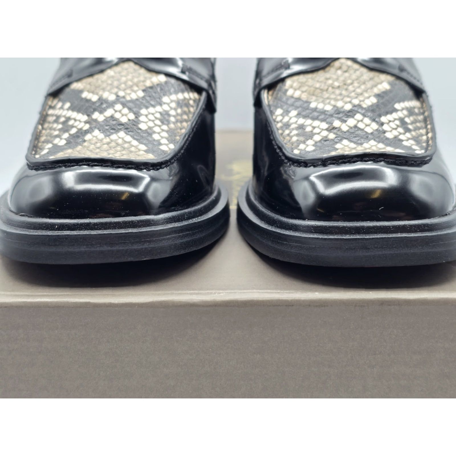 Franco Sarto Franco Sarto NIB Women’s Giada Slingback Loafer - Black/Snake - Size 5M - M Size US 5 / IT 35 - 3 Thumbnail