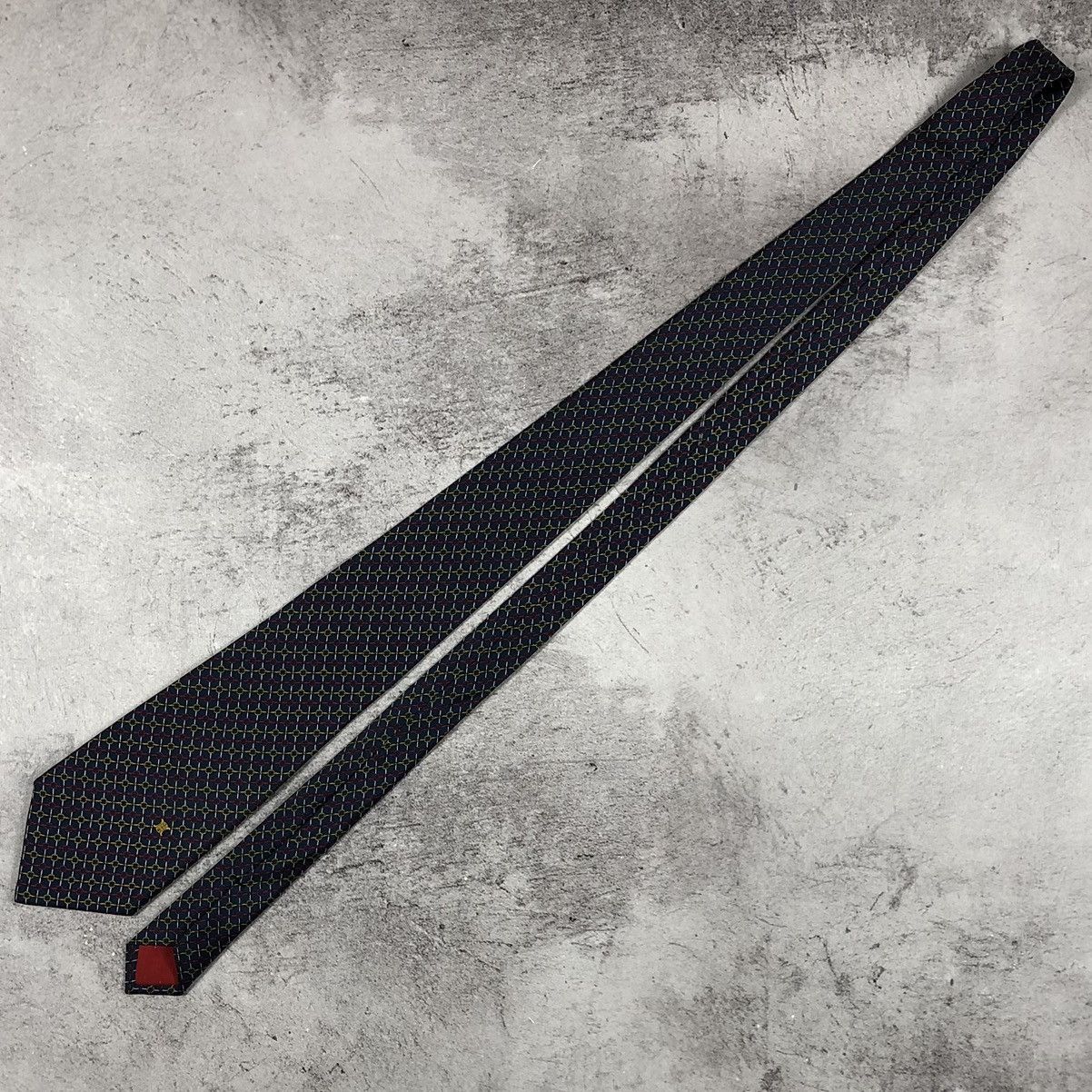 Celine Vintage Celine Paris Silk Tie Chain Link Macadam Pattern Size ONE SIZE - 9 Thumbnail