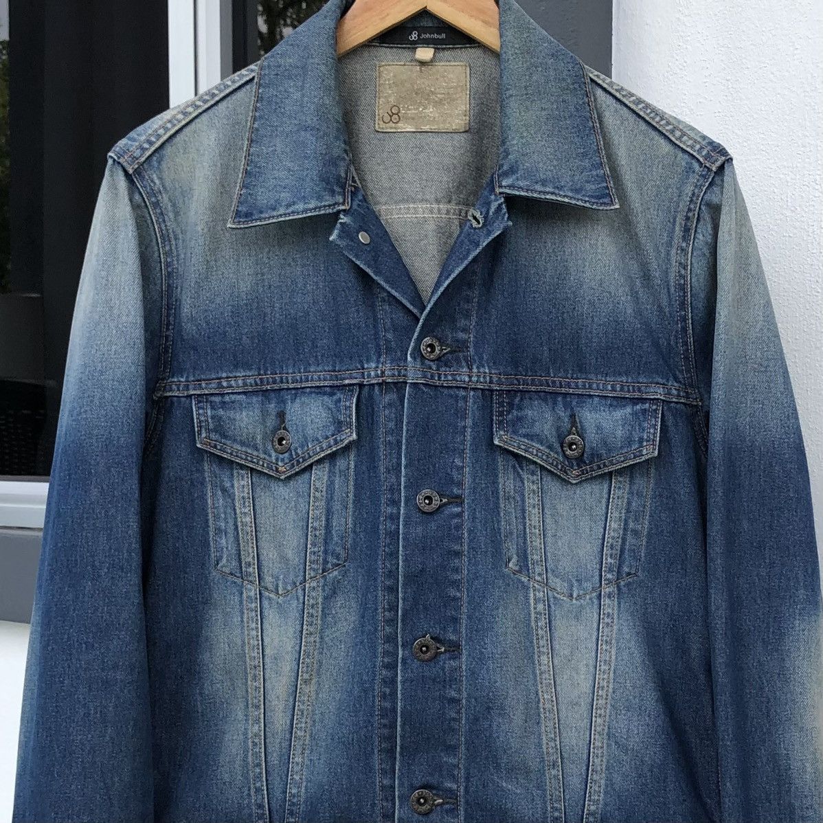 Johnbull Japanese Johnbull Trucker Denim Jacket Size US L / EU 52-54 / 3 - 7 Thumbnail