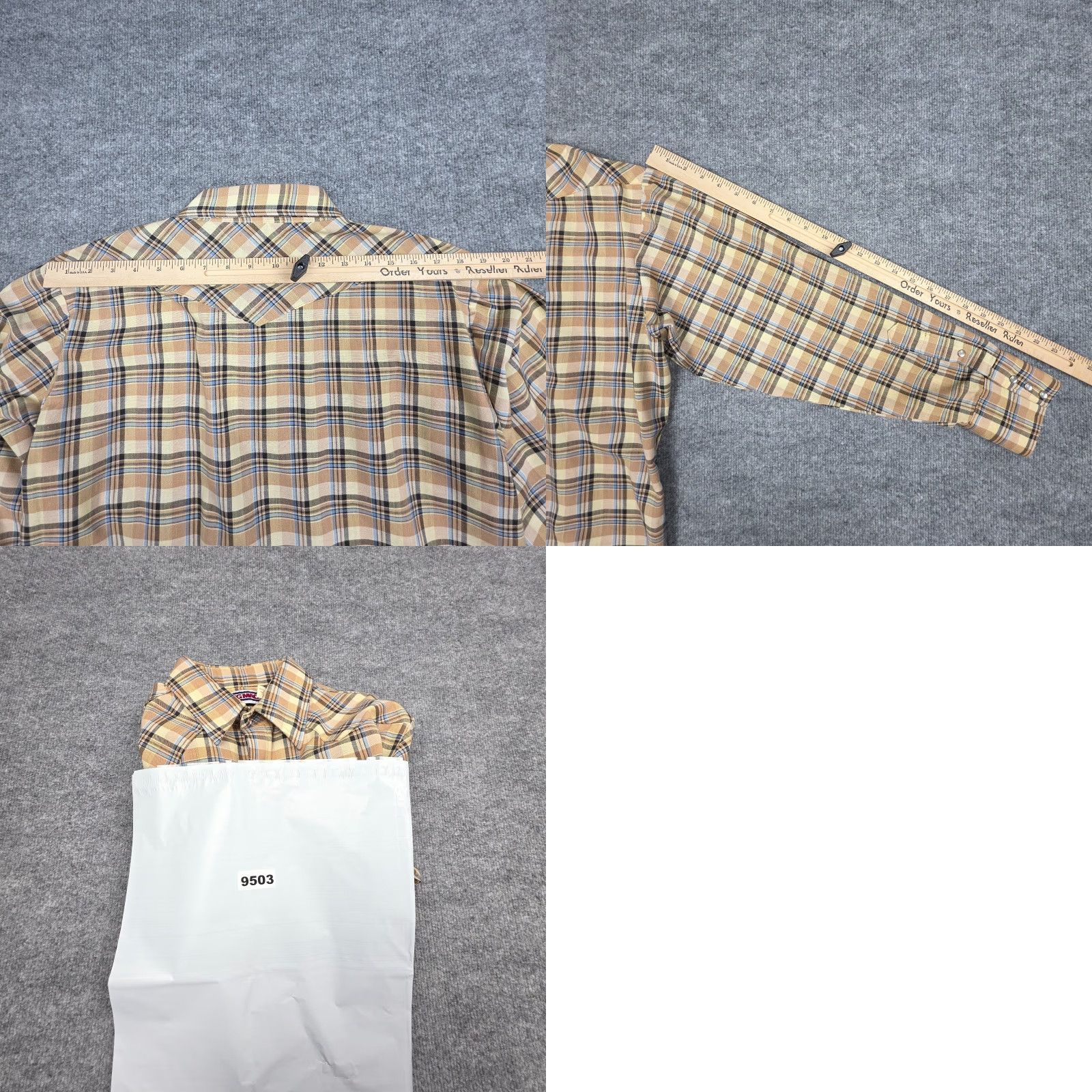 Vintage VINTAGE Big Mac Pearl Snap Shirt Mens Large Plaid Retro Western USA Size US L / EU 52-54 / 3 - 8 Thumbnail