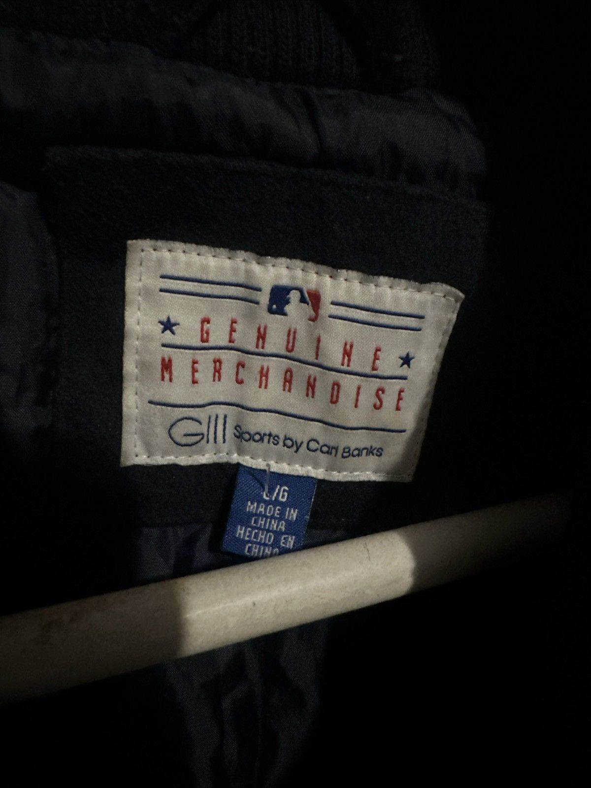 MLB NY Yankees Wool Bomber Jacket Y2K 2000s Size US L / EU 52-54 / 3 - 4 Thumbnail