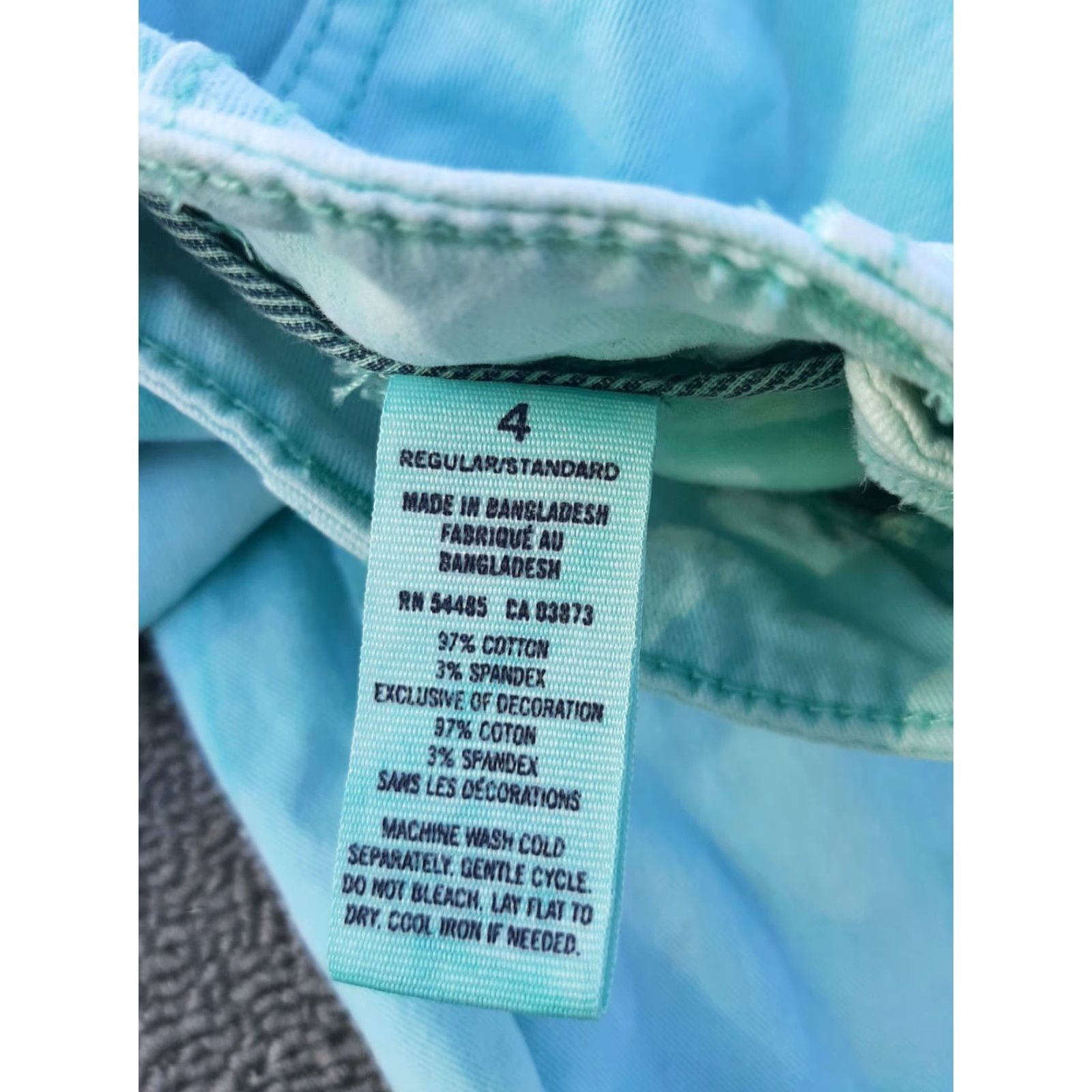American Eagle Outfitters WOMENS American Eagle JEANS Denim Stretch SIZE 4 Tie Dye pattern Size 27" / US 4 / IT 40 - 6 Thumbnail