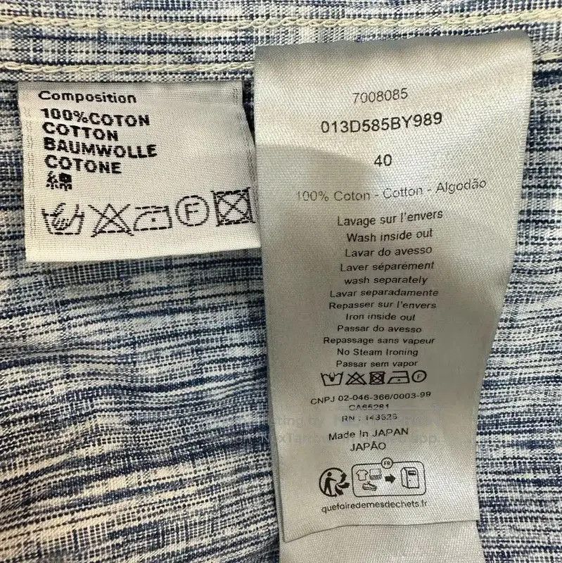 Dior Dior Blue Cotton Women's Shirt . Size M / US 6-8 / IT 42-44 - 6 Thumbnail