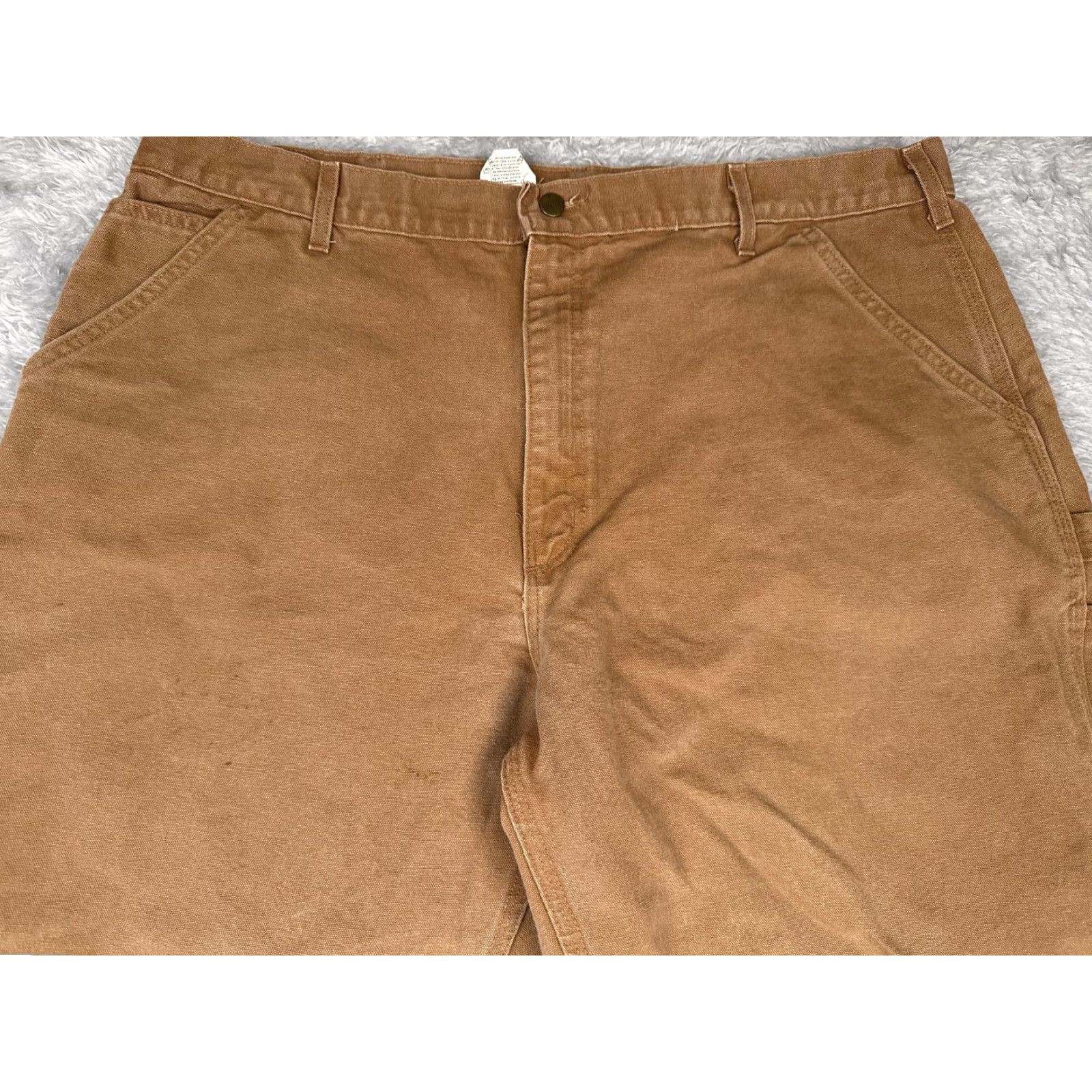 Carhartt Carhartt Pants Mens 42x32 Brown Canvas Carpenter Relaxed Fit Workwear Utility Size US 42 / EU 58 - 4 Thumbnail