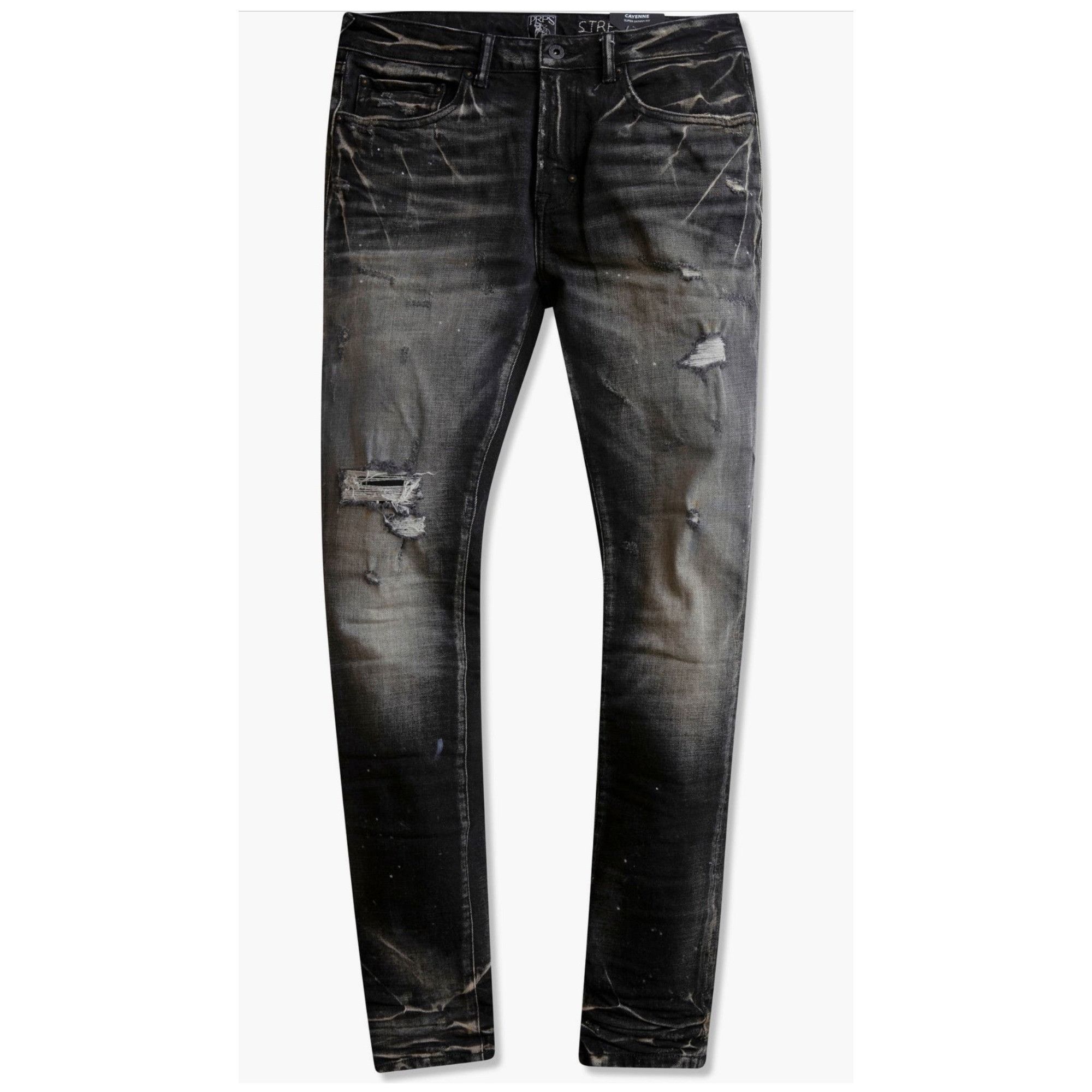 Prps Prps The Eleanor Distressed Mens Jeans - Size 40x35 Size US 40 / EU 56 - 1 Thumbnail