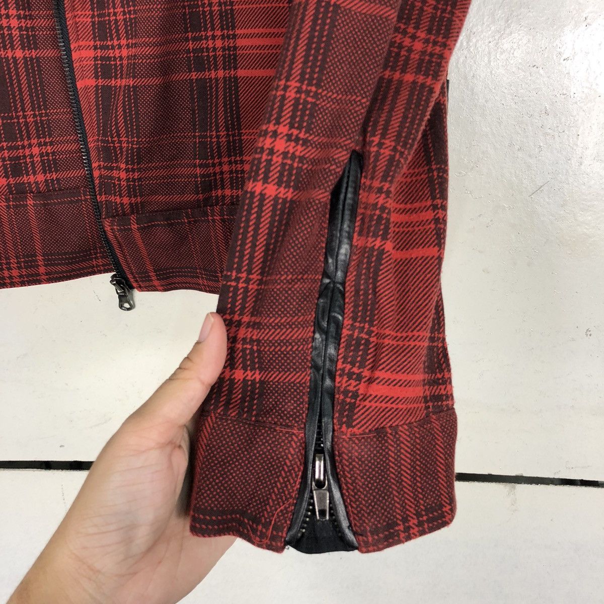 Japanese Brand ROCKSTAR DOUBLE COLLAR CHECKERED JACKET Size US M / EU 48-50 / 2 - 13 Thumbnail