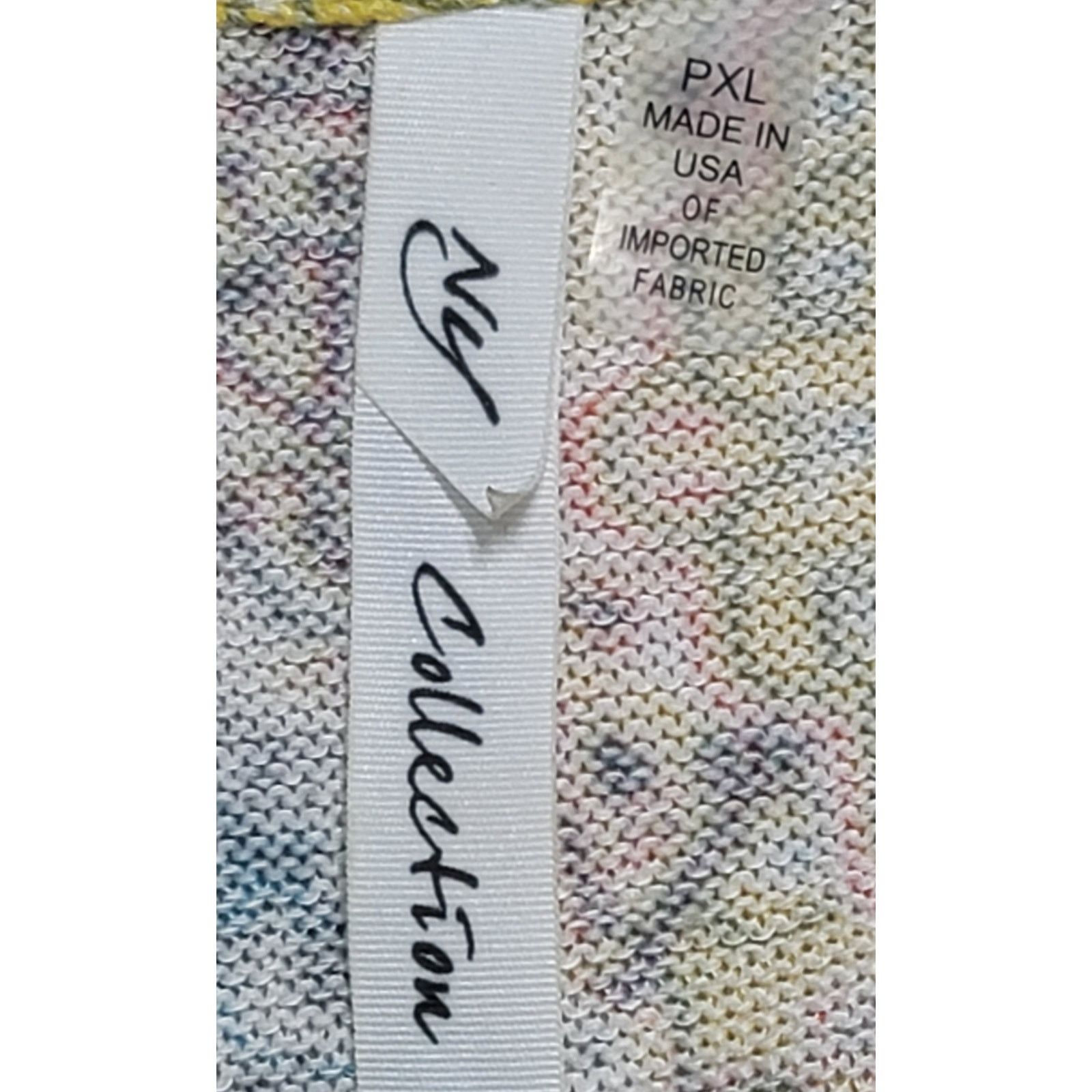 Other NY Collection Yellow Floral Print Lace Trimmed Hem Top PXL Size XL / US 12-14 / IT 48-50 - 3 Thumbnail