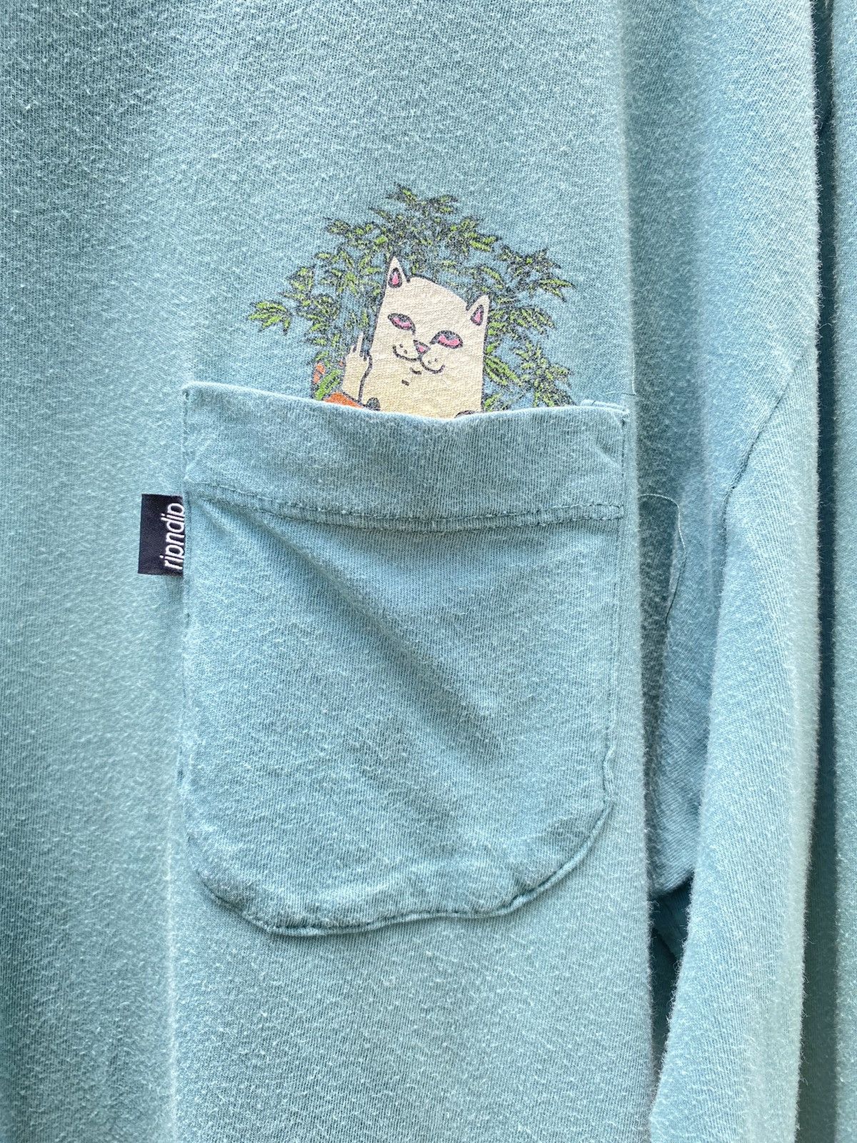 RIPNDIP Rip n Dip cat pocket long sleeve tee Size US XL / EU 56 / 4 - 4 Thumbnail