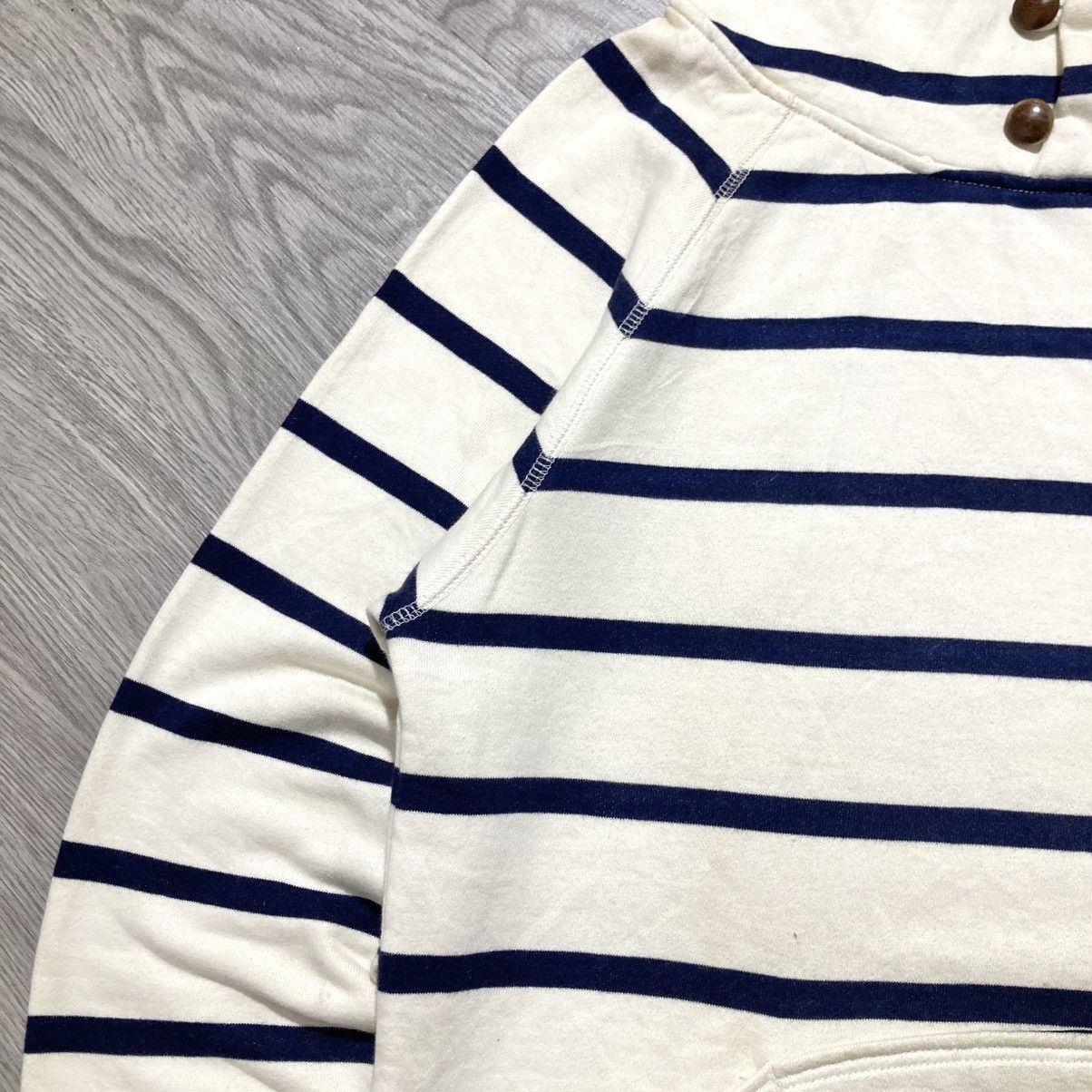 20471120 2000s Go Slow Caravan Striped Unique Hoodie Kapital Style Size US L / EU 52-54 / 3 - 6 Thumbnail