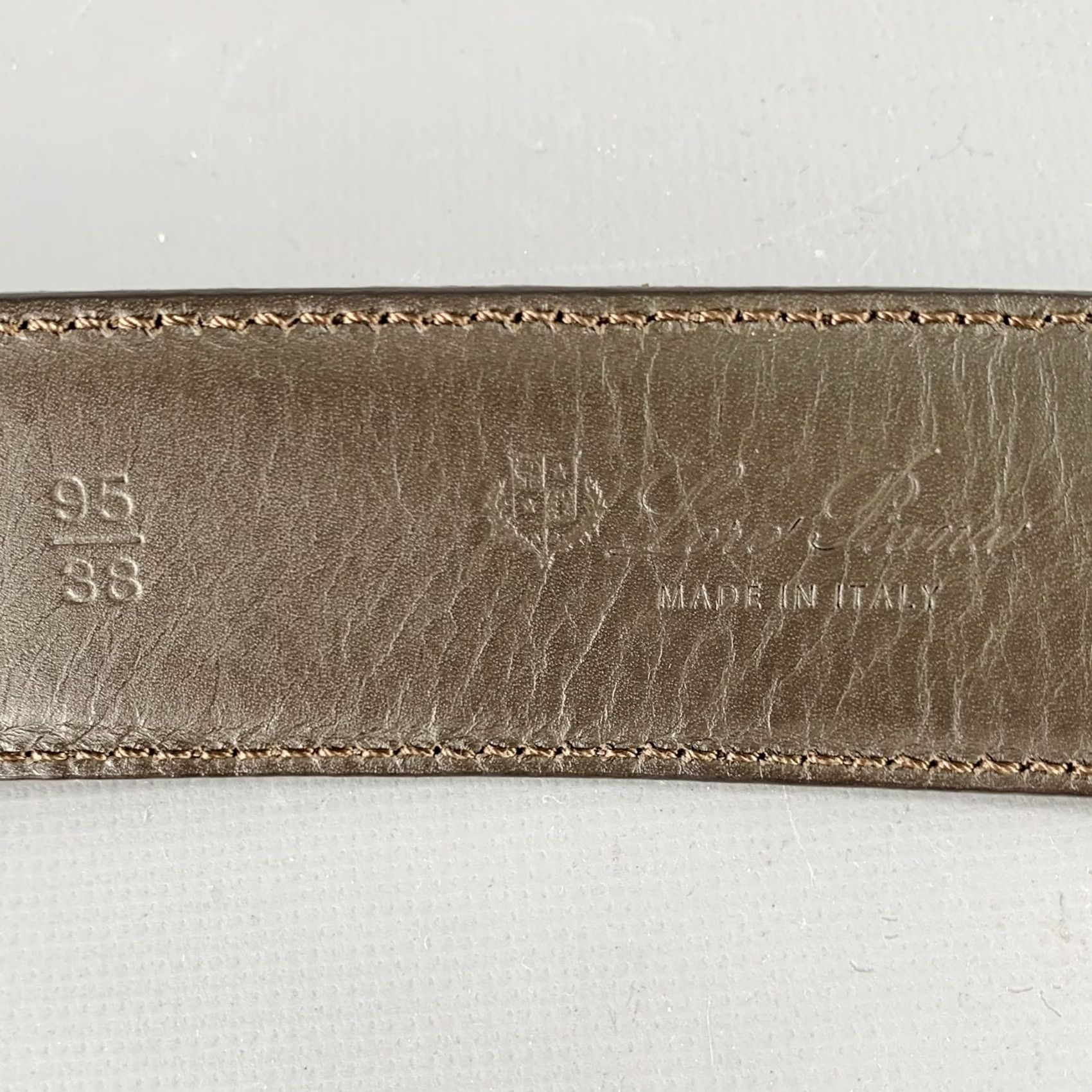 Loro Piana LORO PIANA Belt Dark Brown Silver Suede Belt Size 38 Men Adult Size 38 - 5 Thumbnail