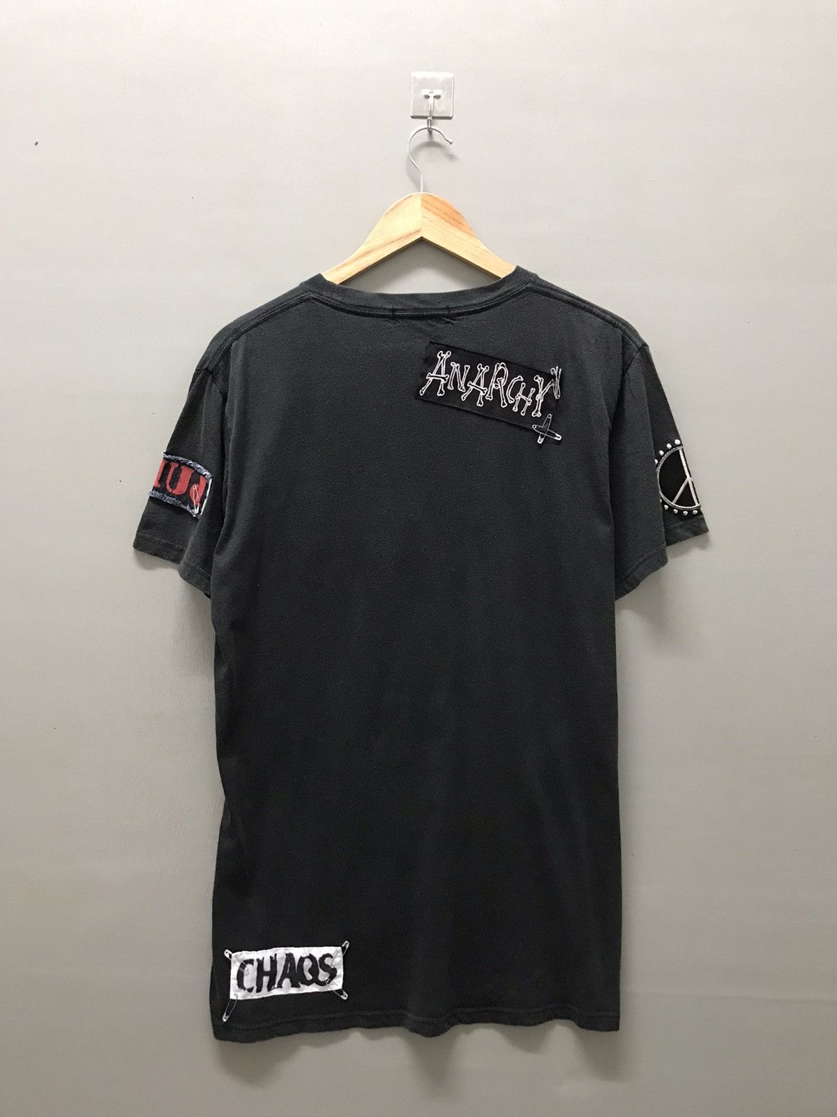Anarchy Metal Studded Punked tee Goth Chaos