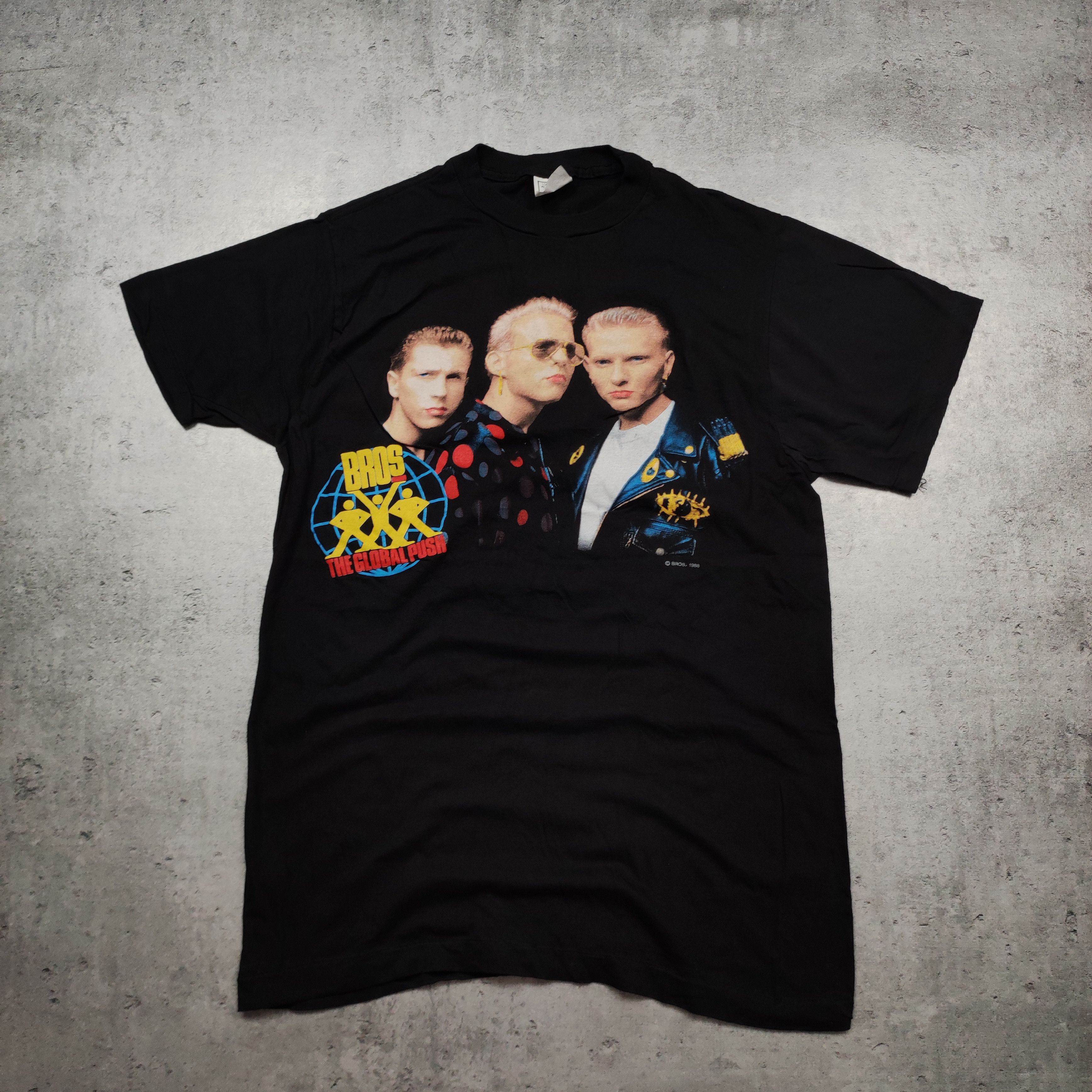 Vintage Vintage 1988 Bros The Global Push World Tour Promo Tee Size US L / EU 52-54 / 3 - 2 Thumbnail