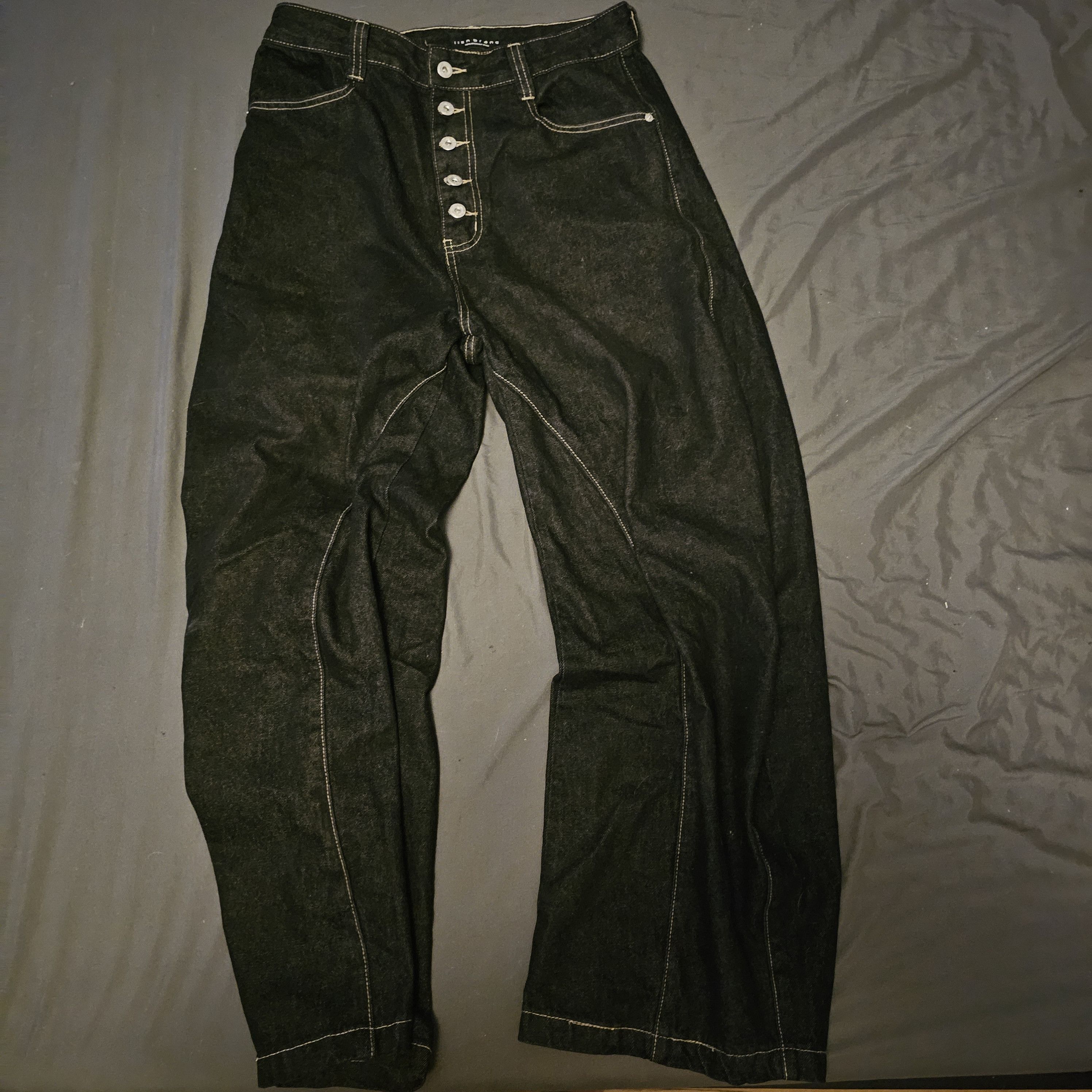 Japanese Brand Baggy Japanese Work Jeans Size US 30 / EU 46 - 1 Thumbnail