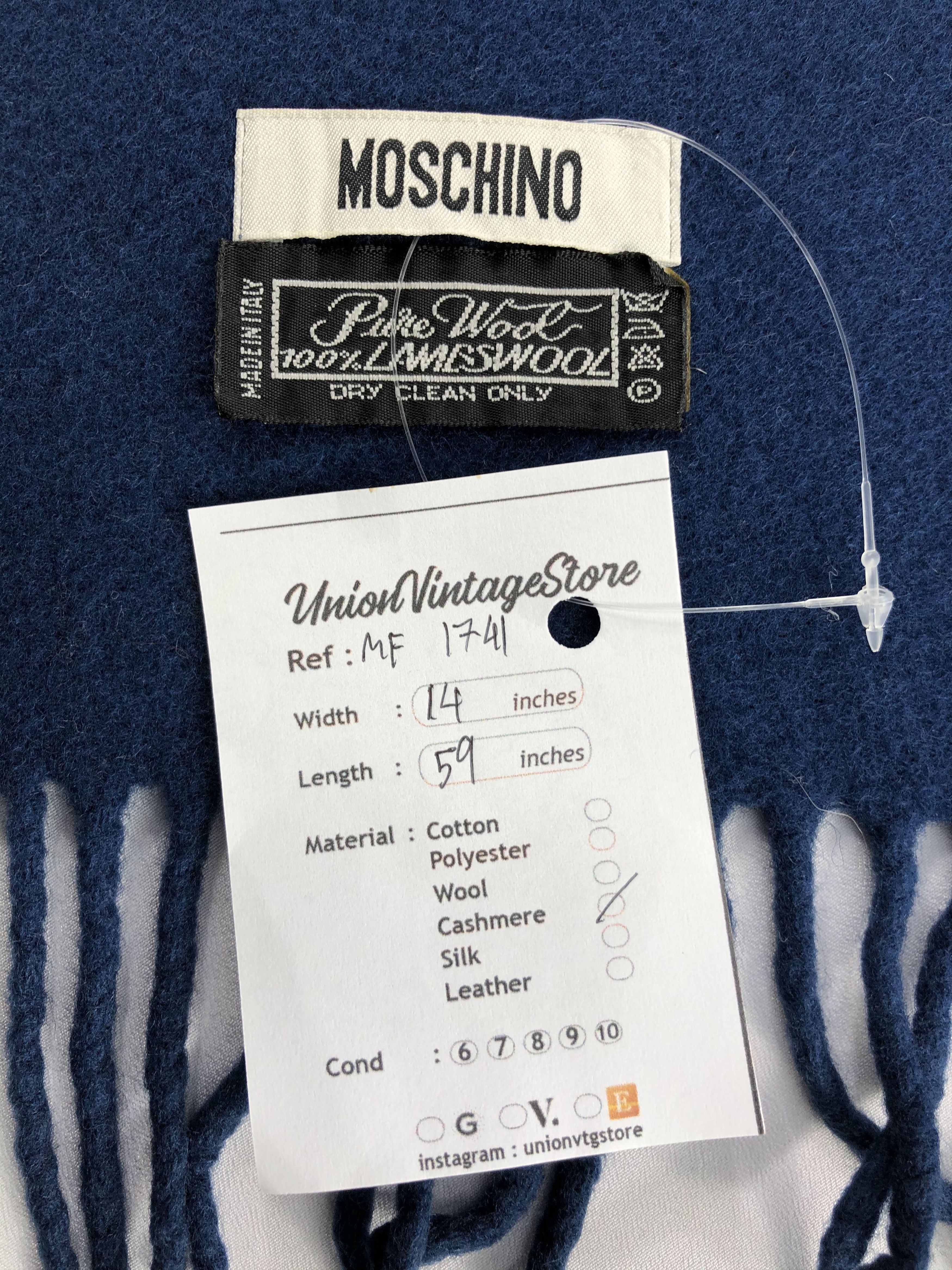Vintage Vintage Moschino Scarf/Muffler/Neckwear MF1741 Size ONE SIZE - 7 Thumbnail