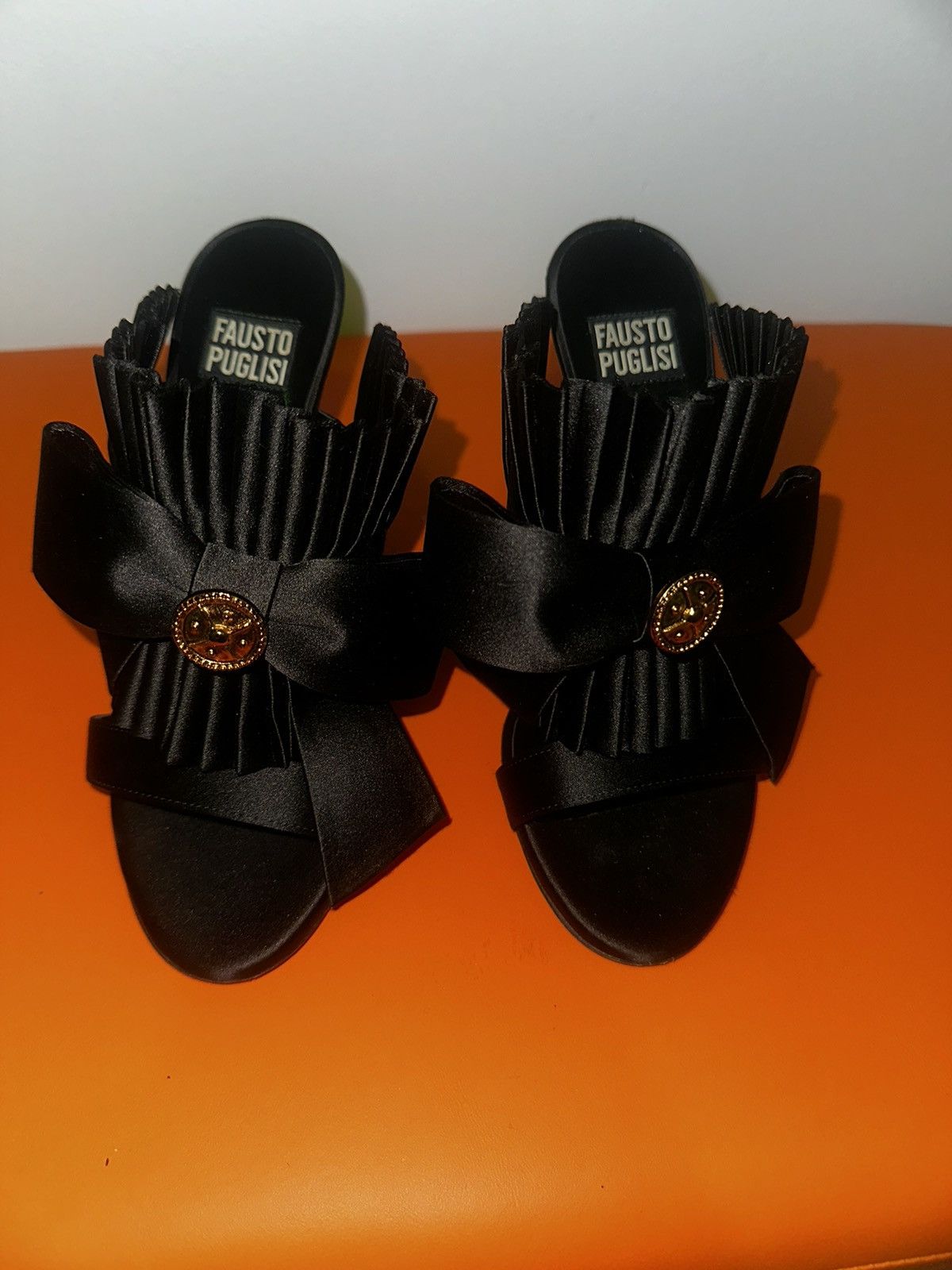 Designer Fausto Puglisi black pumps Size US 6 / IT 36 - 2 Thumbnail
