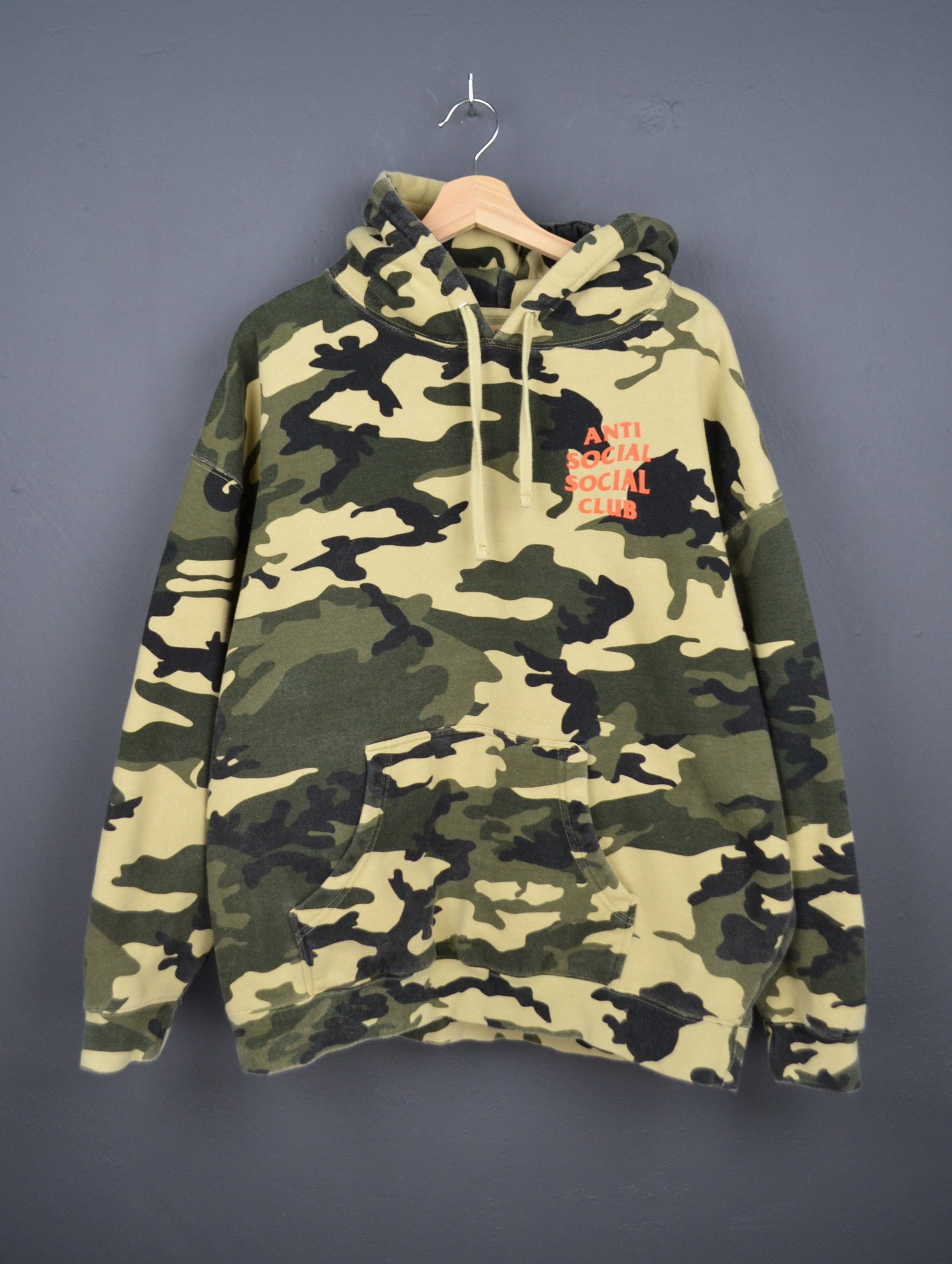 Anti Social Social Club Anti Social Social Club Hoody Army Camo Letter Logo XL ASSC Size US XL / EU 56 / 4 - 1 Thumbnail