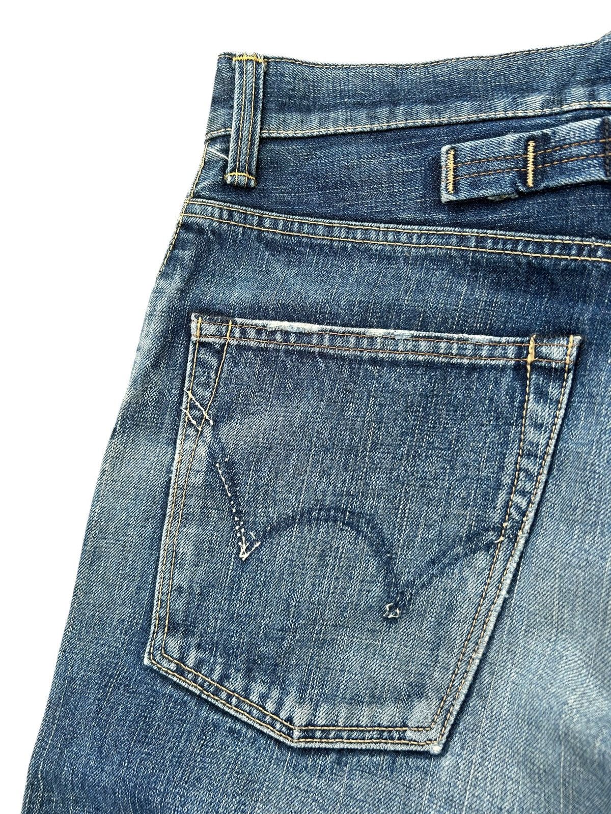 Kapital Edwin Selvedge Distressed Buckle Back Denim Made Japan Size US 32 / EU 48 - 7 Thumbnail
