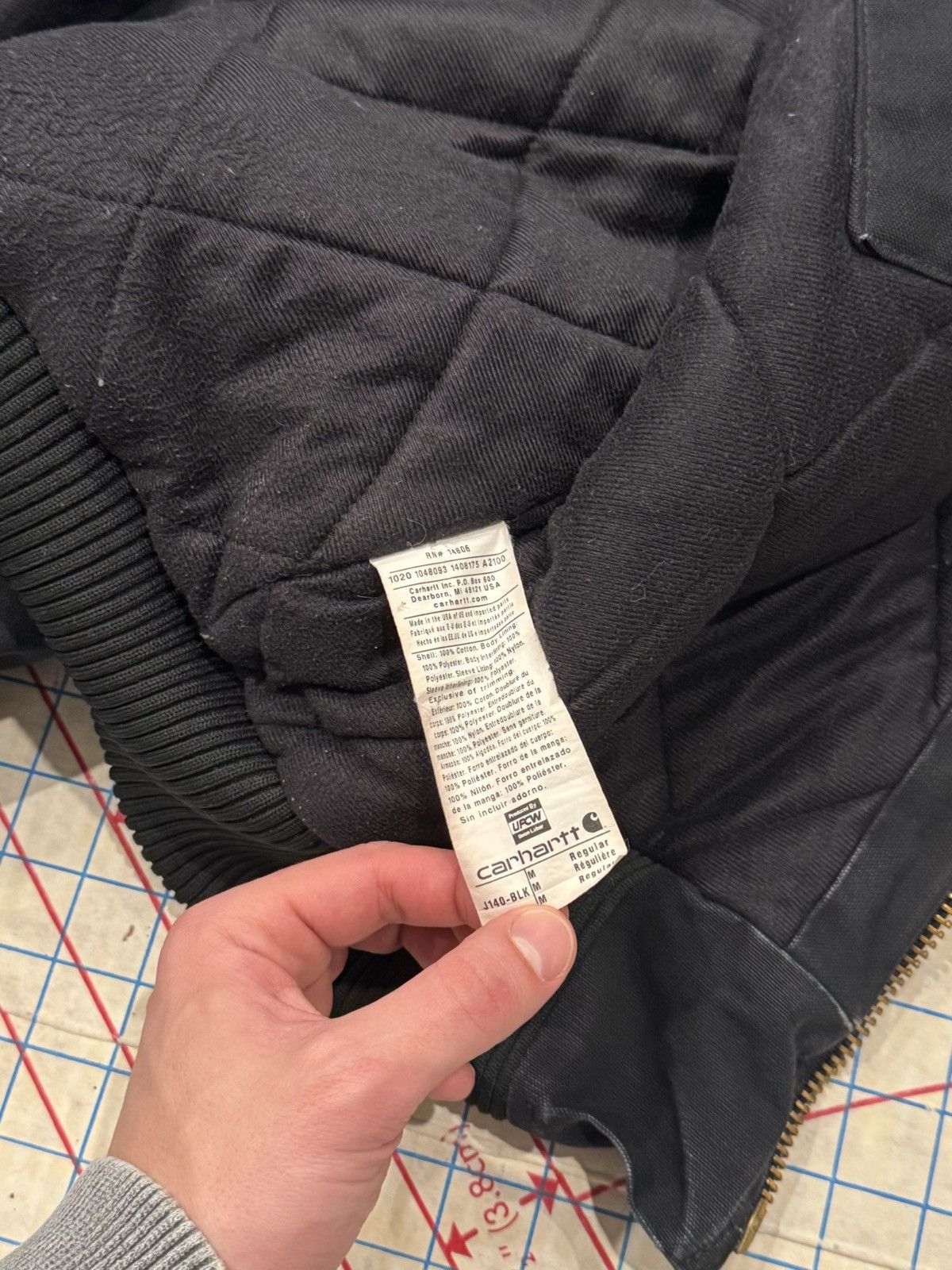 Carhartt Carhartt J140 BLK Active Jacket Mens Size Medium Made in USA Size US M / EU 48-50 / 2 - 6 Thumbnail