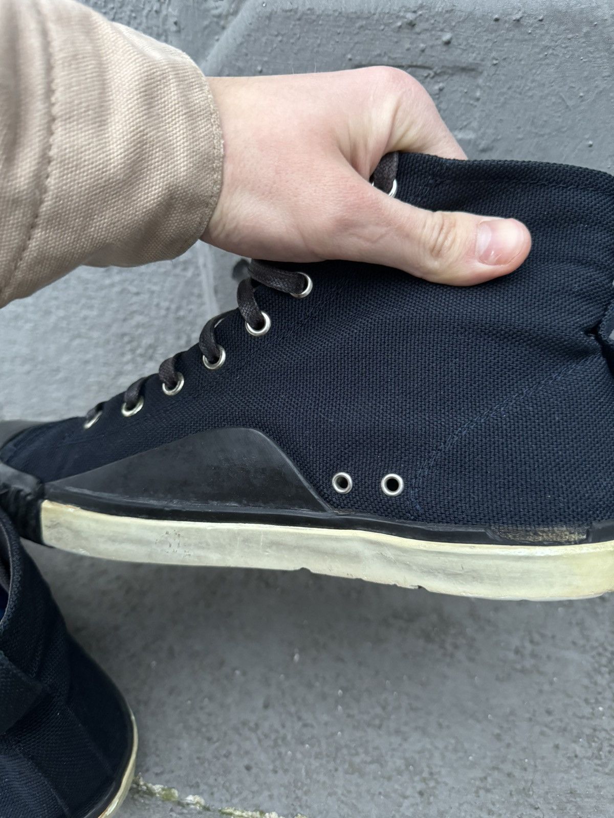Balenciaga × Vintage Vintage Balenciaga Trainers Canvas Avangard Hihg Top Size US 9.5 / EU 42-43 - 13 Thumbnail
