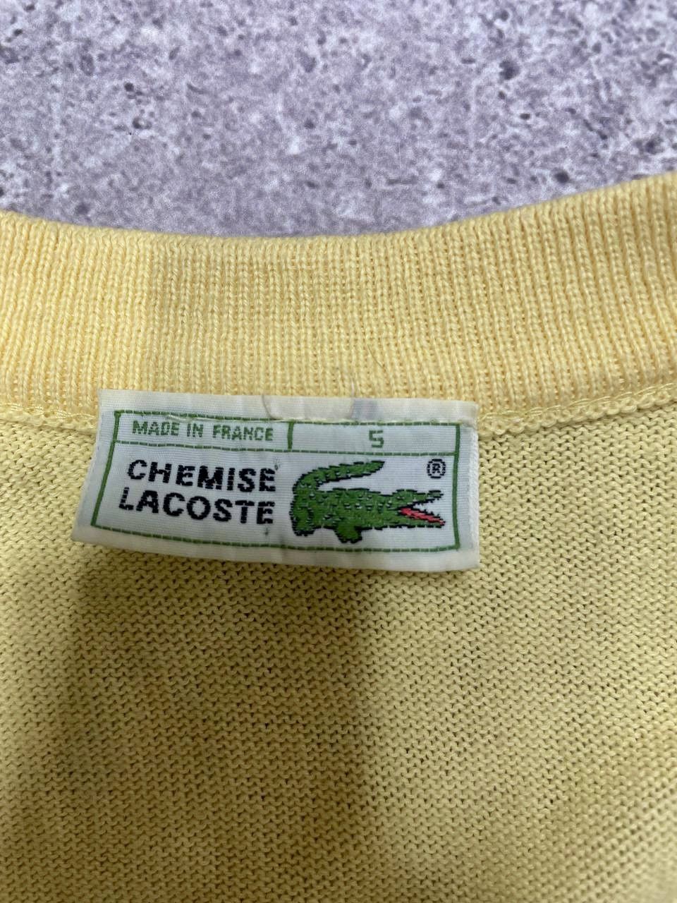 Lacoste × Vintage Vintage Lacoste Lemon Cardigan Sweater Size US XL / EU 56 / 4 - 2 Thumbnail
