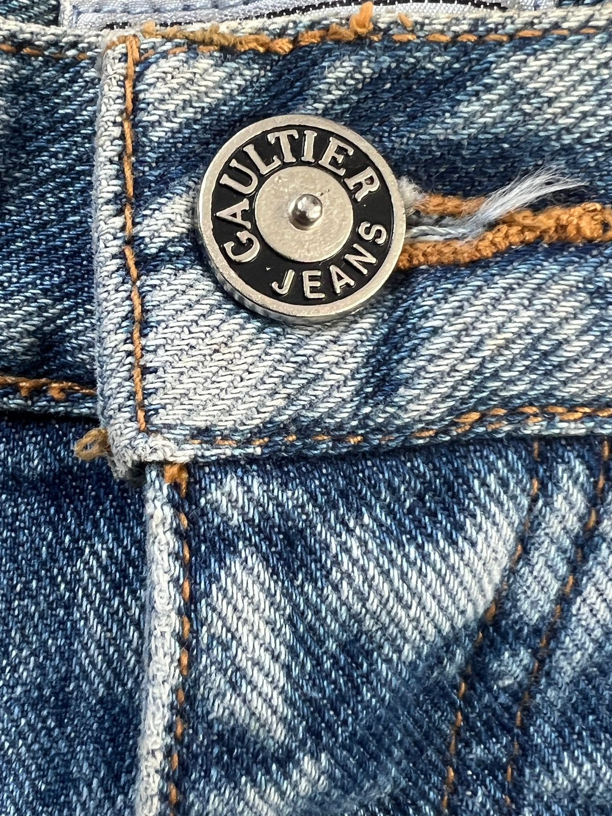 Gaultier Homme Objet × Jean Paul Gaultier Vintage Gaultier Jeans Tapered Washed Denim Size US 29 - 12 Thumbnail