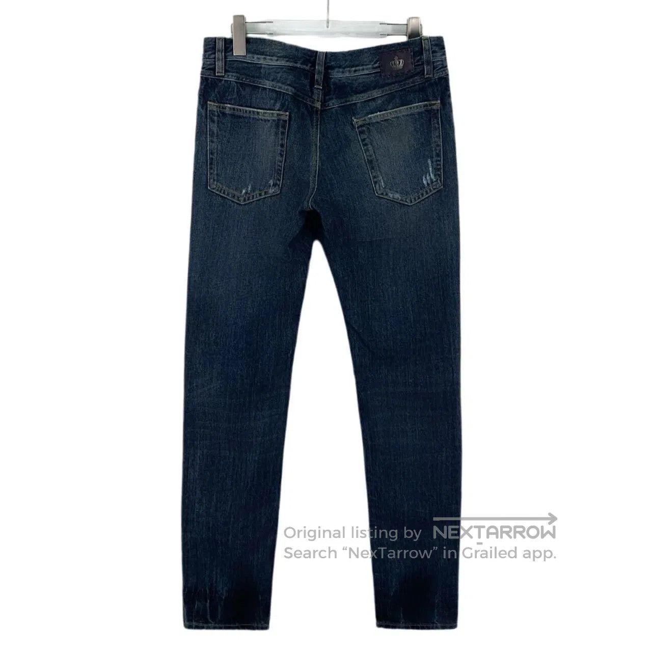 Dolce & Gabbana Dolce Gabbana Dark Blue Washed Destroyed Design Casual Den Size US 34 / EU 50 - 2 Thumbnail