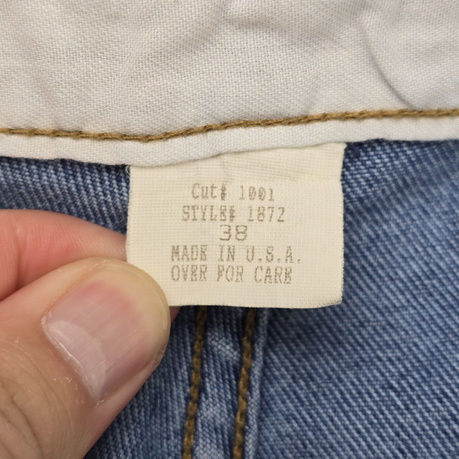 Other Vintage Hombre Denim Shorts 38 (Fits 42x15) Blue Y2K Chicano Size US 42 / EU 58 - 4 Thumbnail