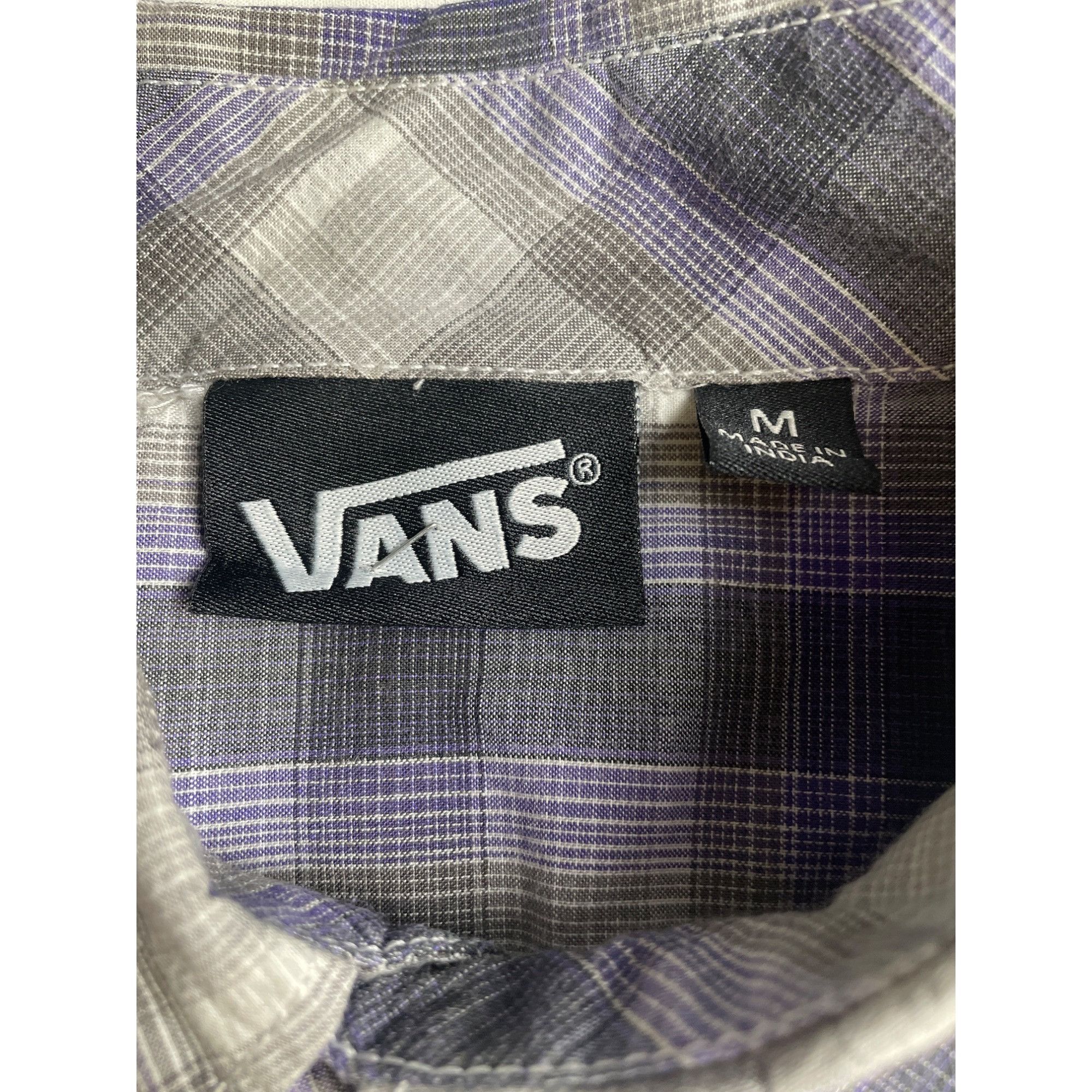 Vans VANS Men's Purple Plaid Long Sleeve Shirt/Snap Button Size M Size US M / EU 48-50 / 2 - 6 Thumbnail