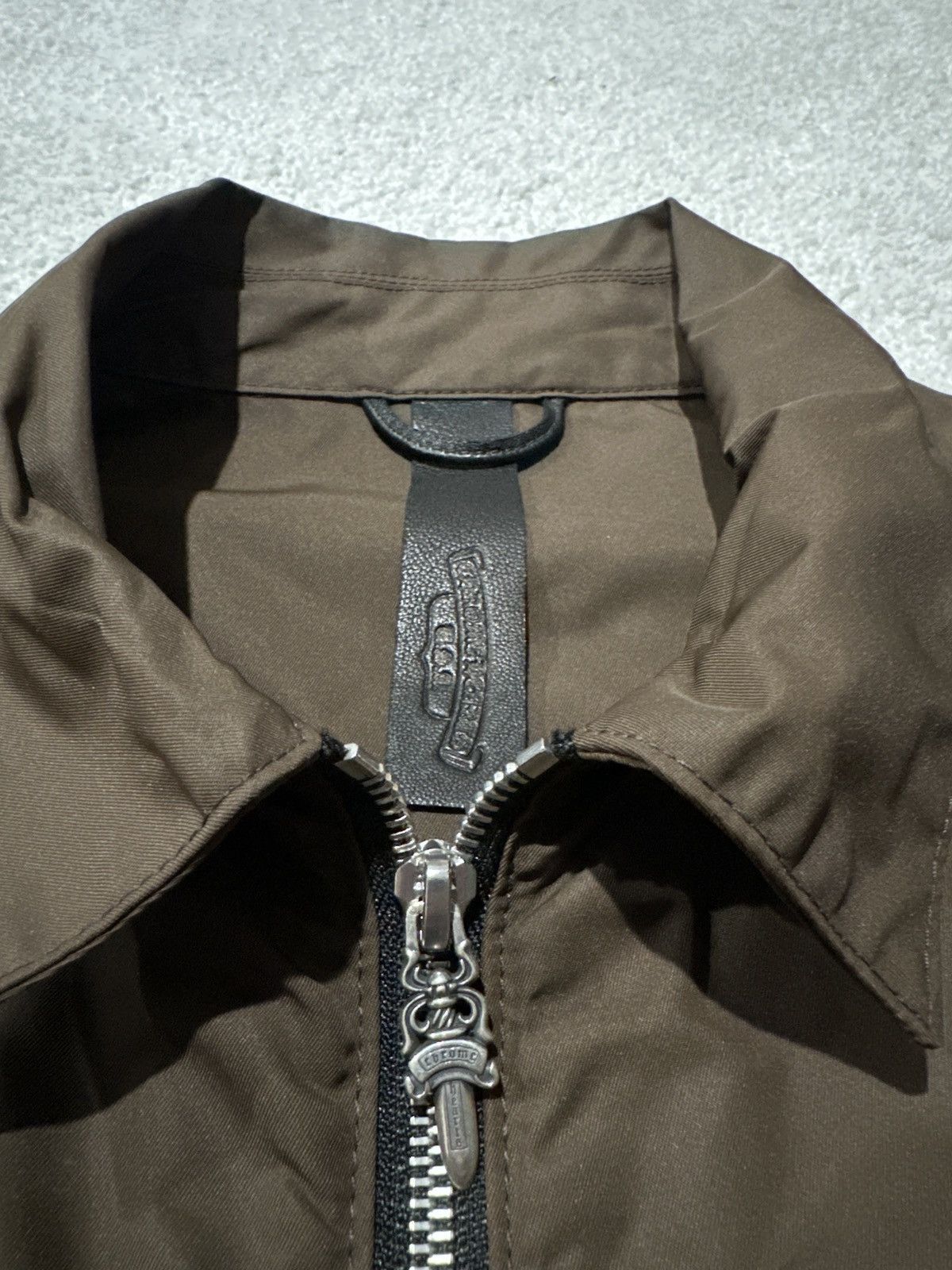 Chrome Hearts Chrome Hearts Brown Nylon Leather Zip Shirt Jacket Size US XL / EU 56 / 4 - 3 Thumbnail