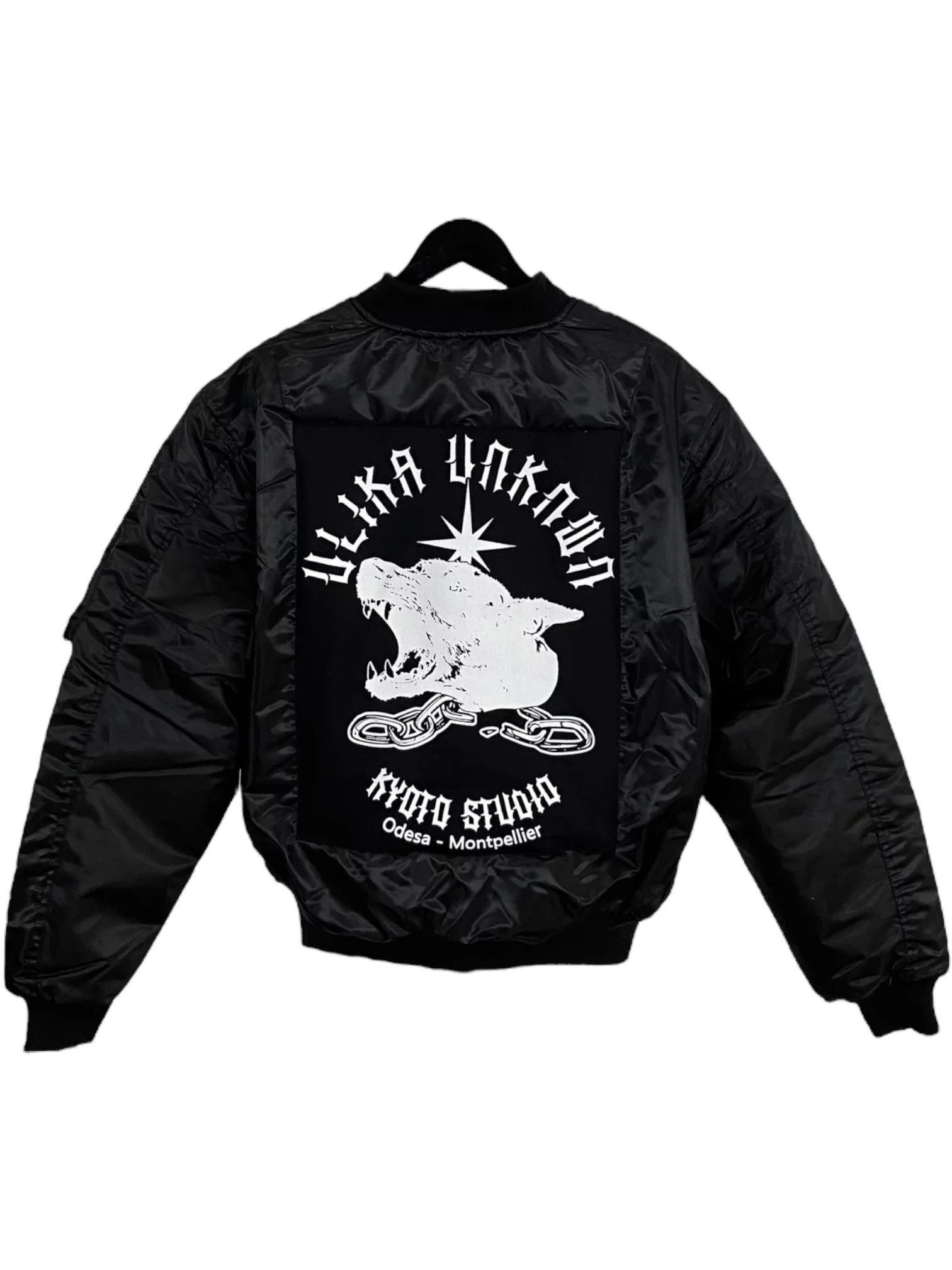 Other Streetwear MA-1 bomber jacket printed black ulika y2k Size US XL / EU 56 / 4 - 14 Thumbnail