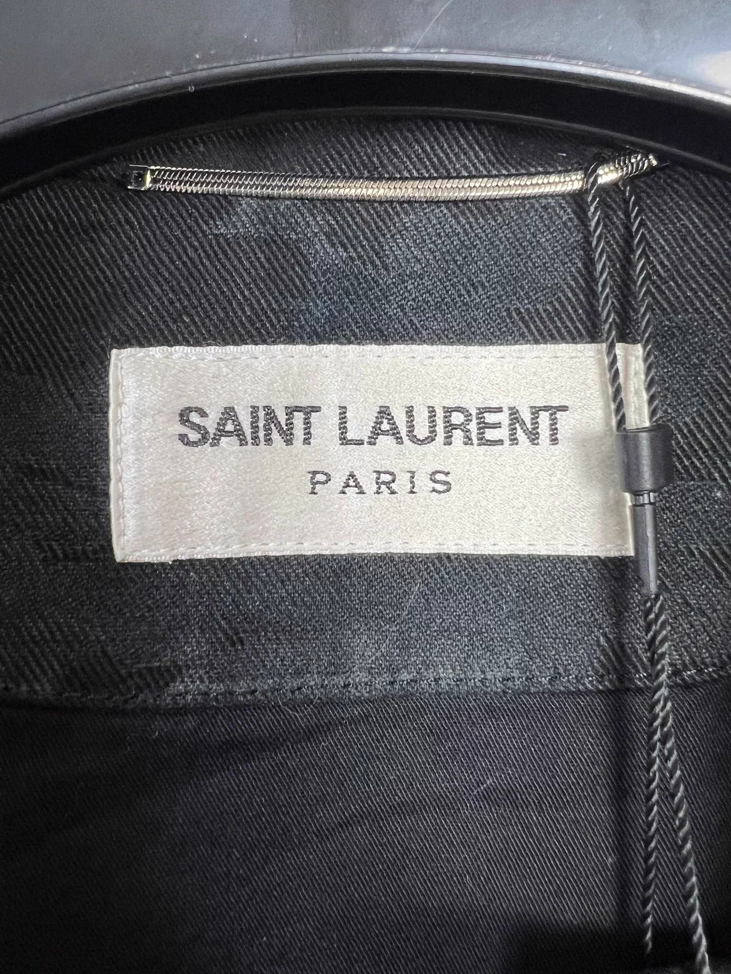 Saint Laurent Paris SLP22ss floral lapel sleeveless denim vest 48 Size US M / EU 48-50 / 2 - 4 Thumbnail