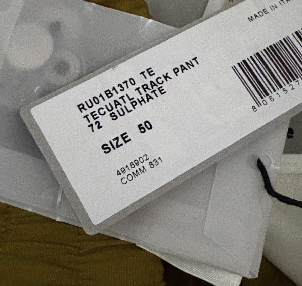 Rick Owens Rick Owens RO Main Line 22SS Yellow Waxed Bomber Pants Size US 33 - 5 Thumbnail