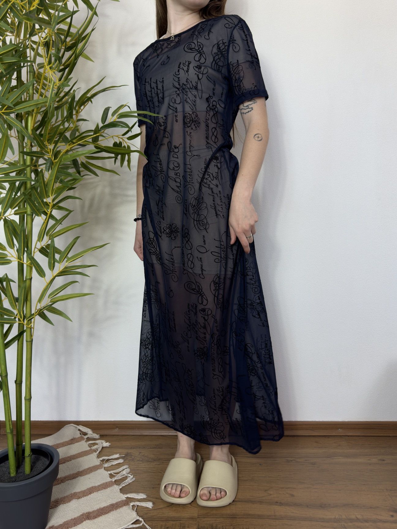 Vintage VINTAGE JEAN PAUL GAULTIER STYLE MESH MAXI DRESS Size S / US 4 / IT 40 - 3 Thumbnail