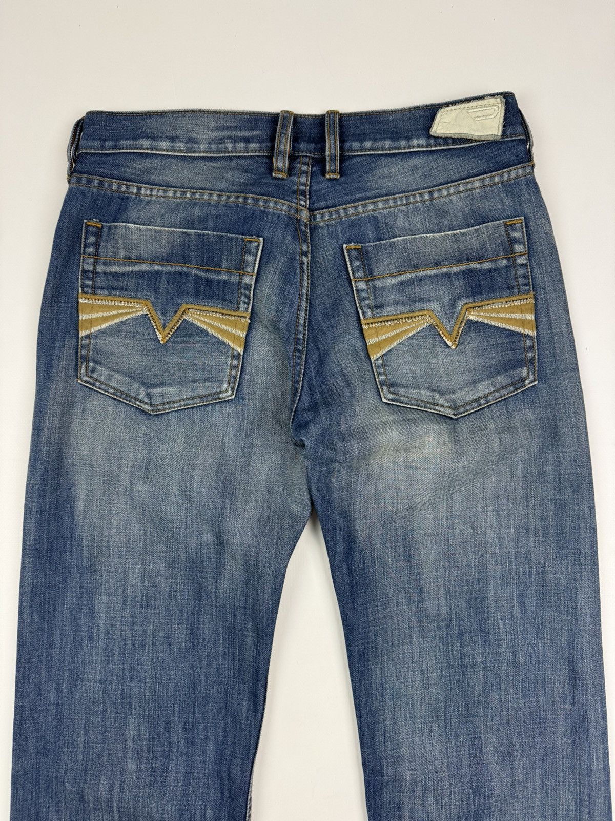Diesel Y2K Vintage Diesel Cardiel Ripped Blue Jeans Made in Italy Size US 32 / EU 48 - 13 Thumbnail