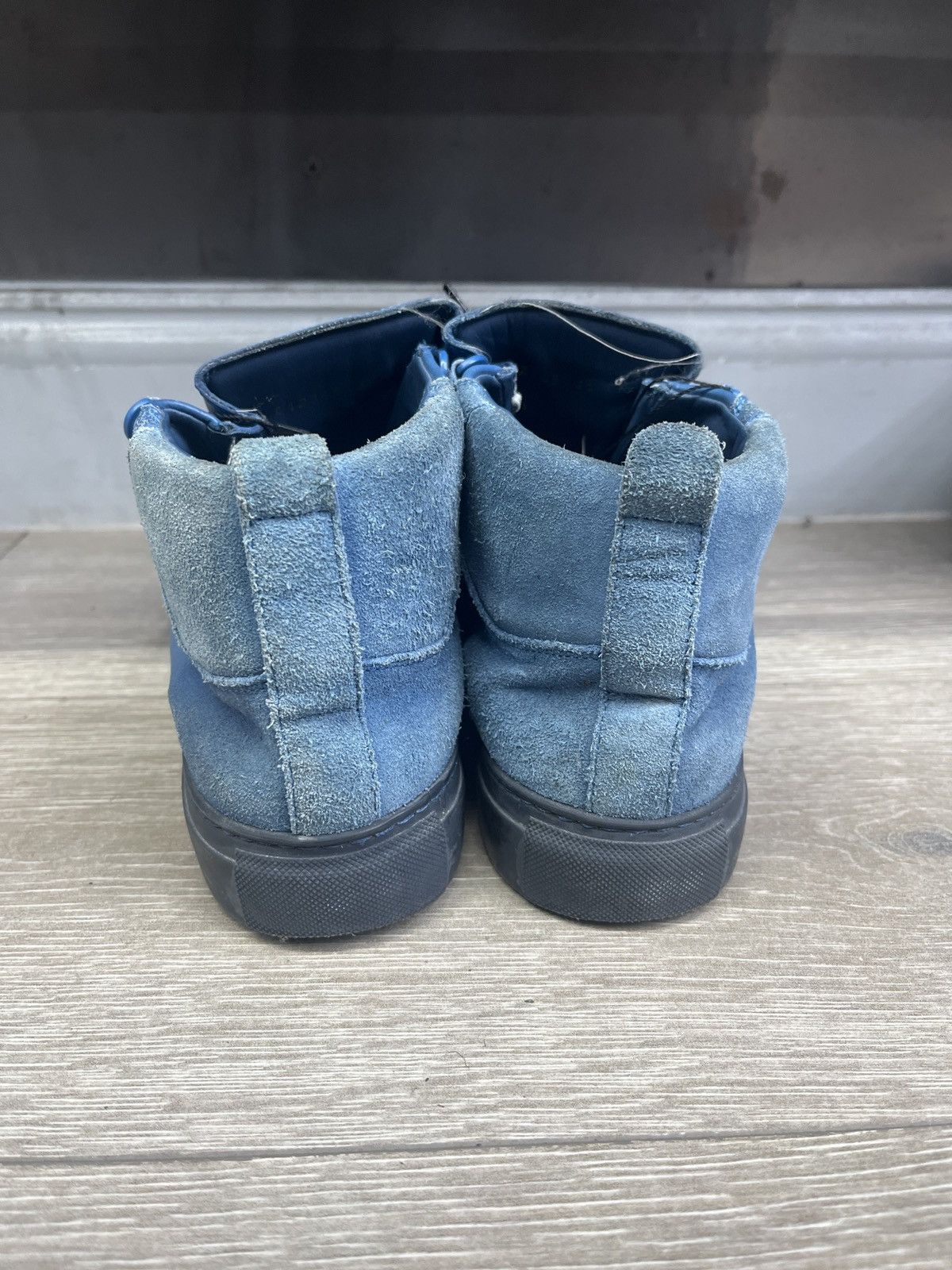 Balenciaga Balenciaga Arena High-Top Trainers Blue Leather Size US 6 / EU 39 - 3 Thumbnail