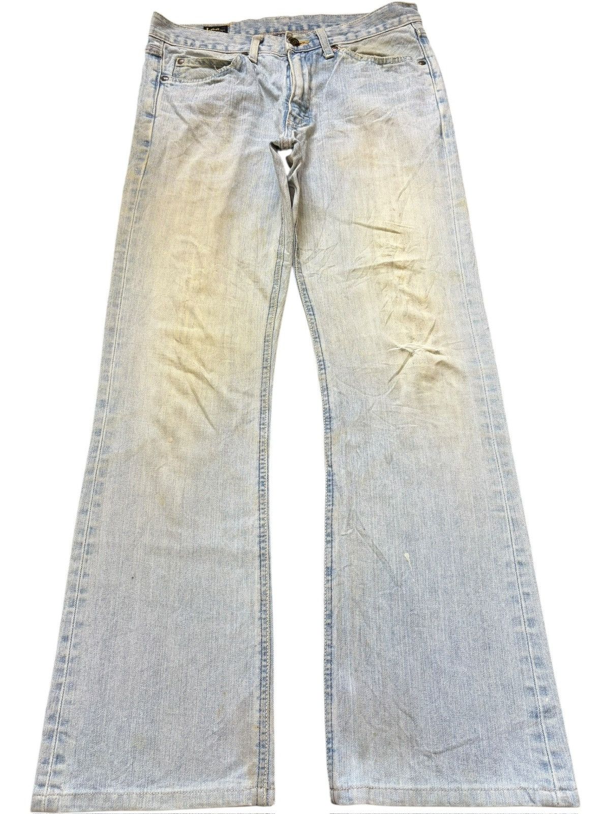 Lee Vintage Japanese Lee Riders Distressed Flare Jeans Size 30" / US 8 / IT 44 - 1 Thumbnail