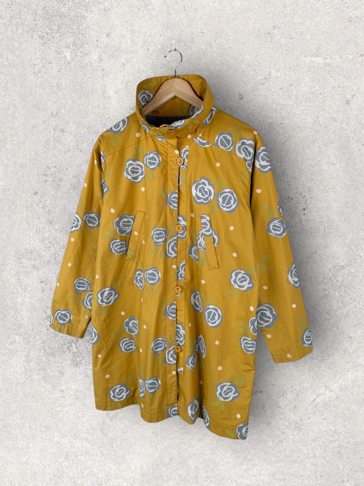Gudrun Sjoden GUDRUN SJODEN Rain Coat Jacket Flowers Womens Size S / US 4 / IT 40 - 1 Thumbnail