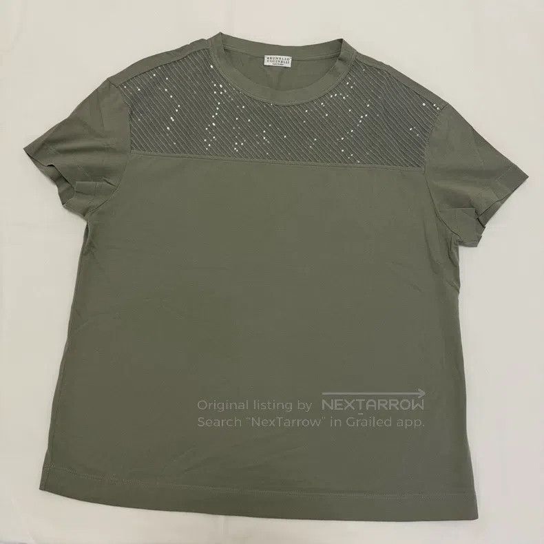 Brunello Cucinelli Brunello Cucinelli Sequined T-Shirt Size S / US 4 / IT 40 - 1 Thumbnail