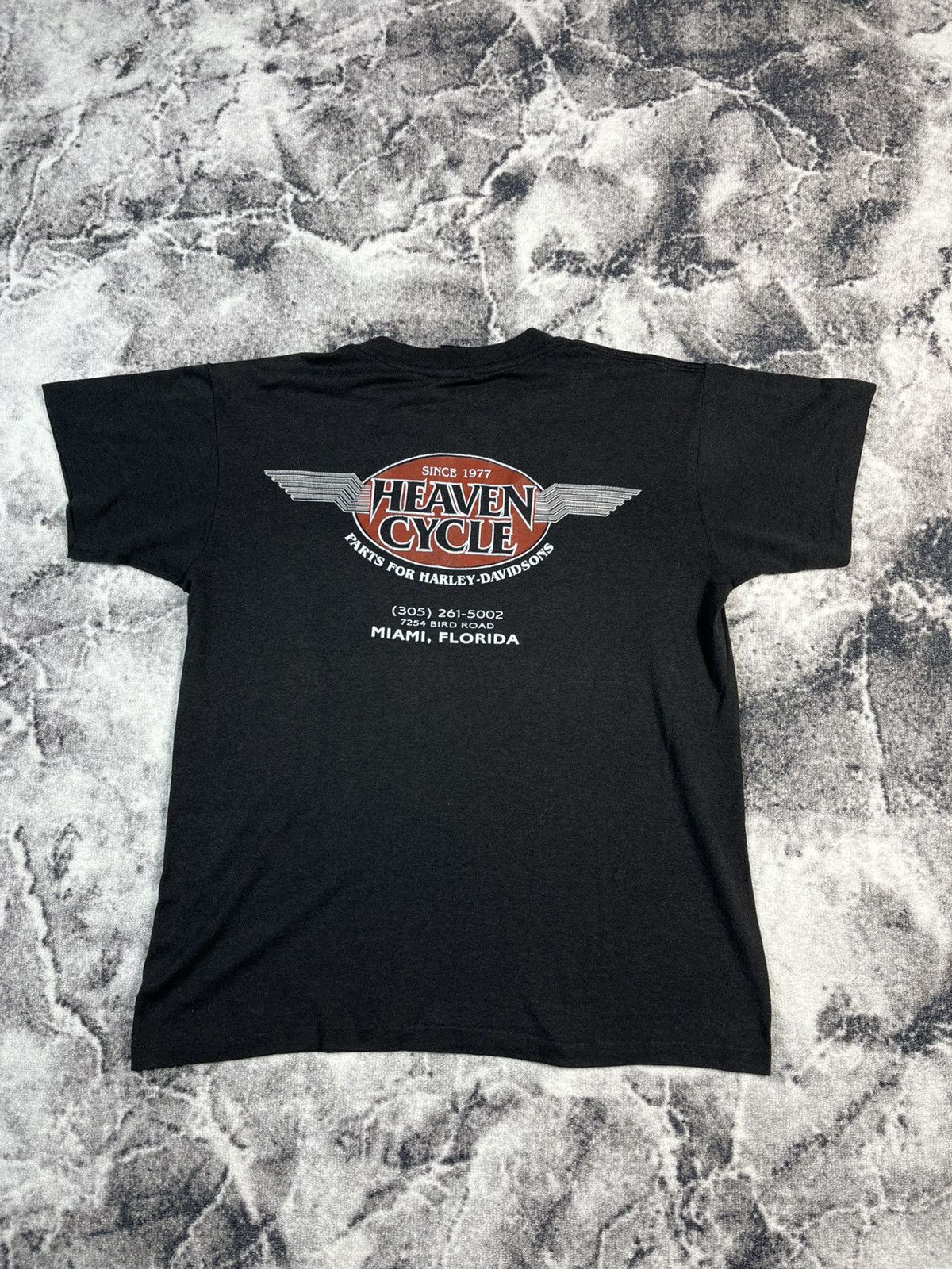 Harley Davidson Vintage Harley Miami 3D Emblem Dealer Tee L Size US L / EU 52-54 / 3 - 1 Thumbnail