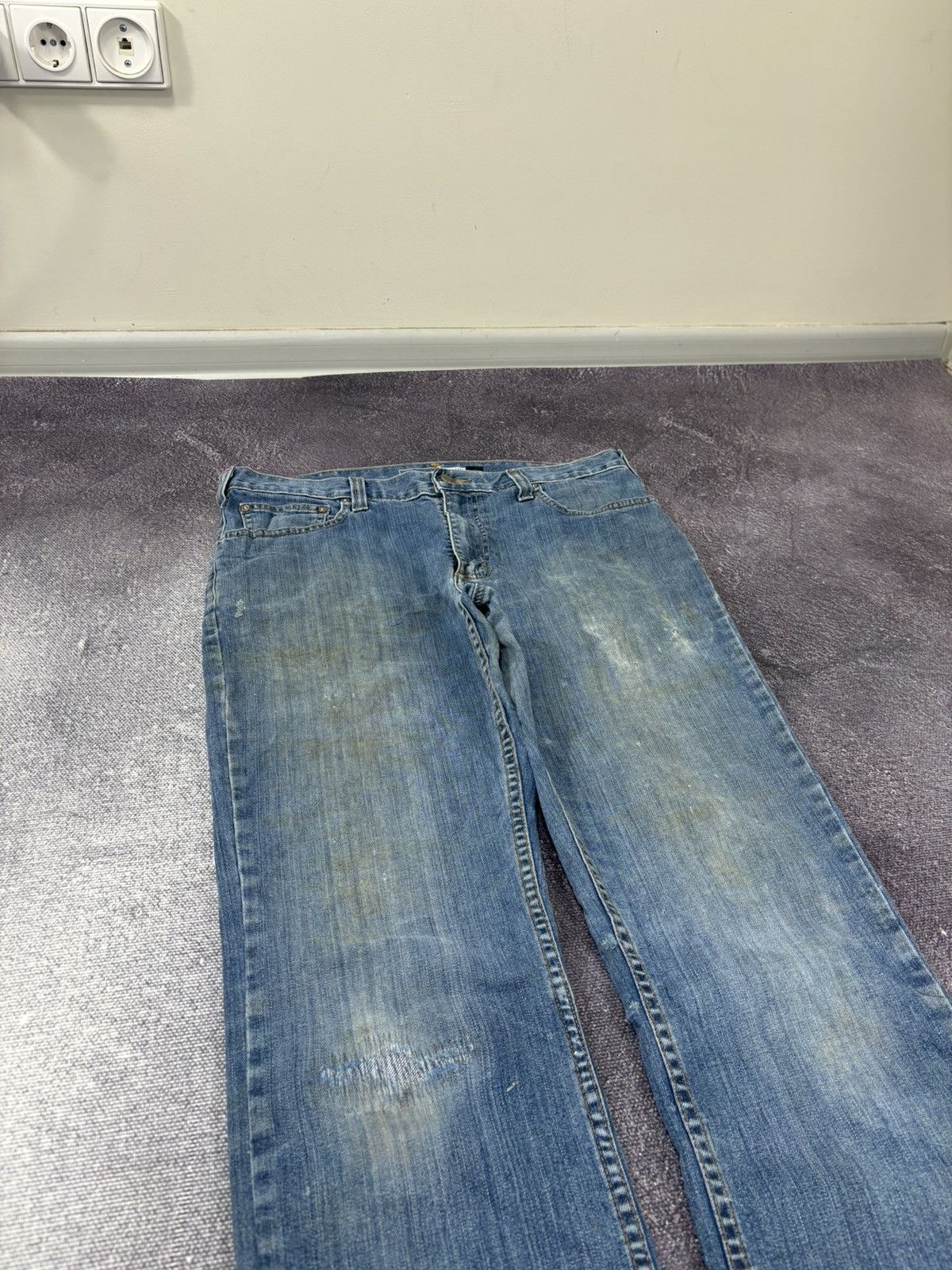 Carhartt Vintage Carhartt Relaxed Fit Workwear Faded Blue Denim Jeans Size US 34 / EU 50 - 11 Thumbnail