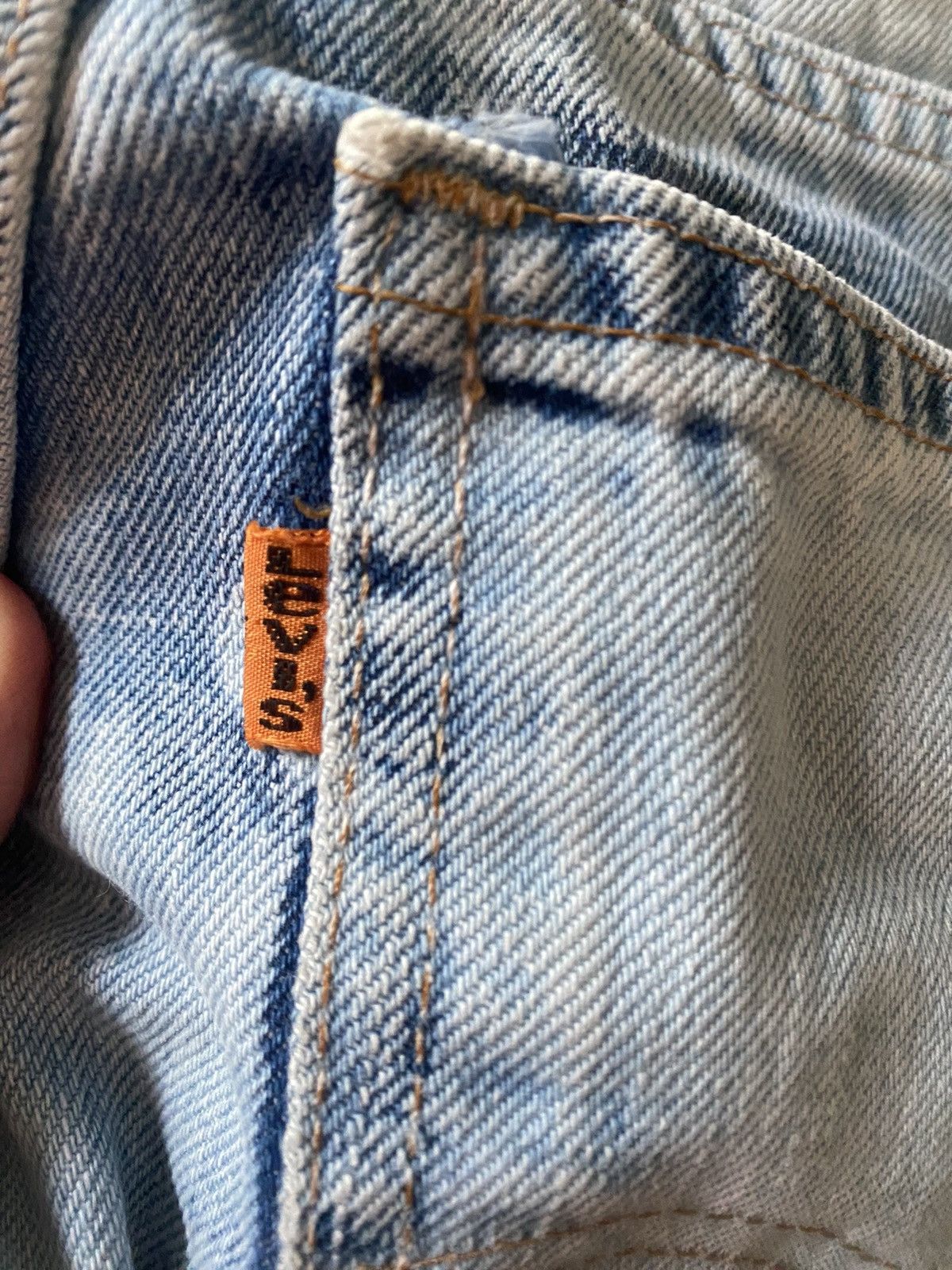 Very rare designer Levis trousers with orange label