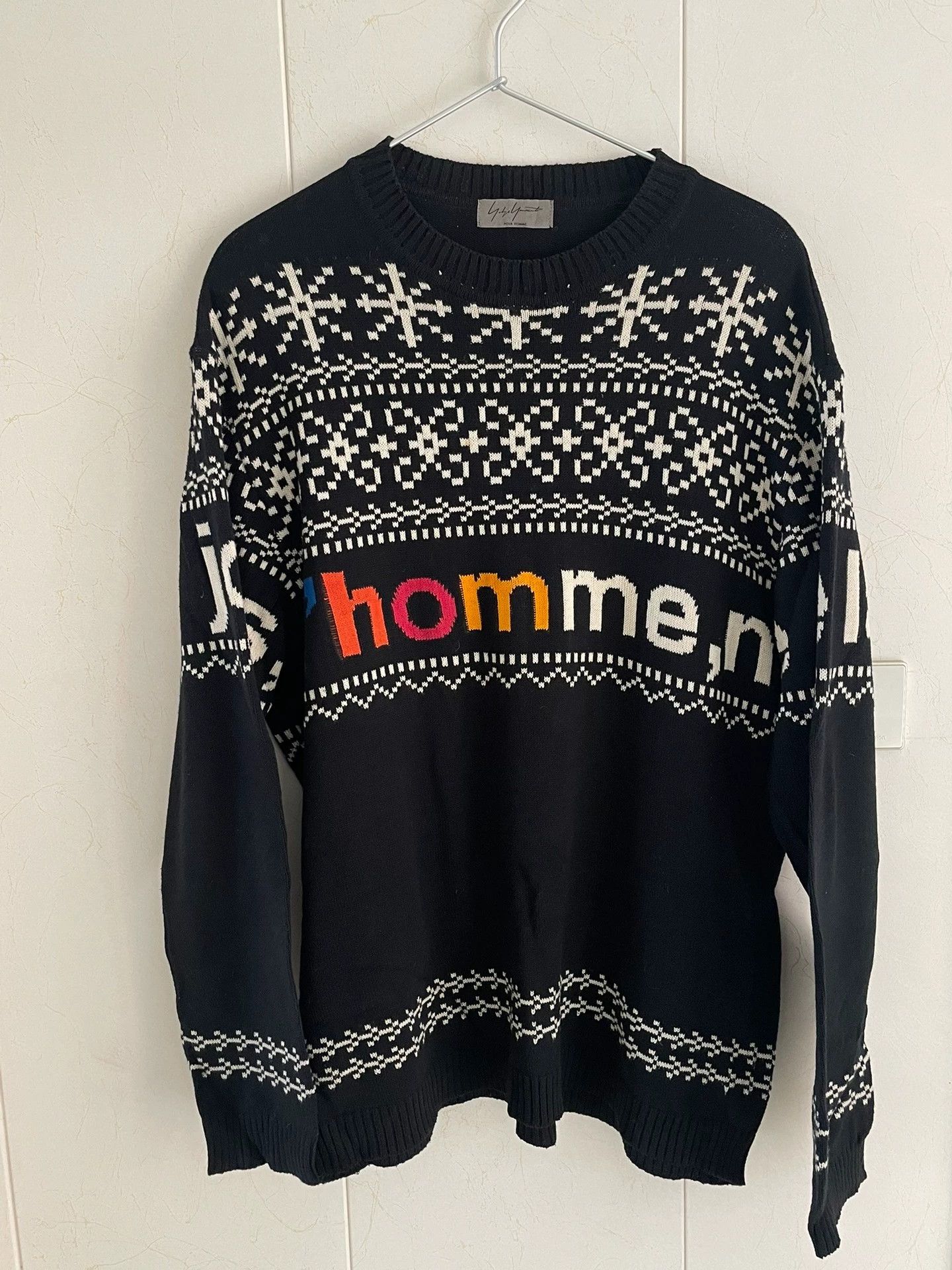 Yohji Yamamoto Yohji Yamamoto 14AW Cotton Sweater Size 3 Used Size US L / EU 52-54 / 3 - 1 Thumbnail