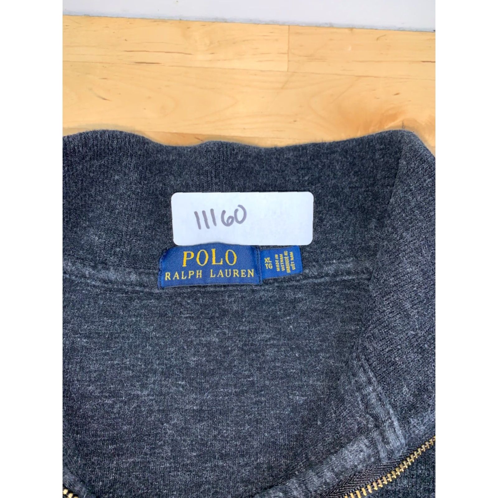 Polo Ralph Lauren Polo Ralph Lauren 1/4 Zip Pullover Sweater Mens XL Charcoal Gray Preppy 11160 Size US XL / EU 56 / 4 - 2 Thumbnail