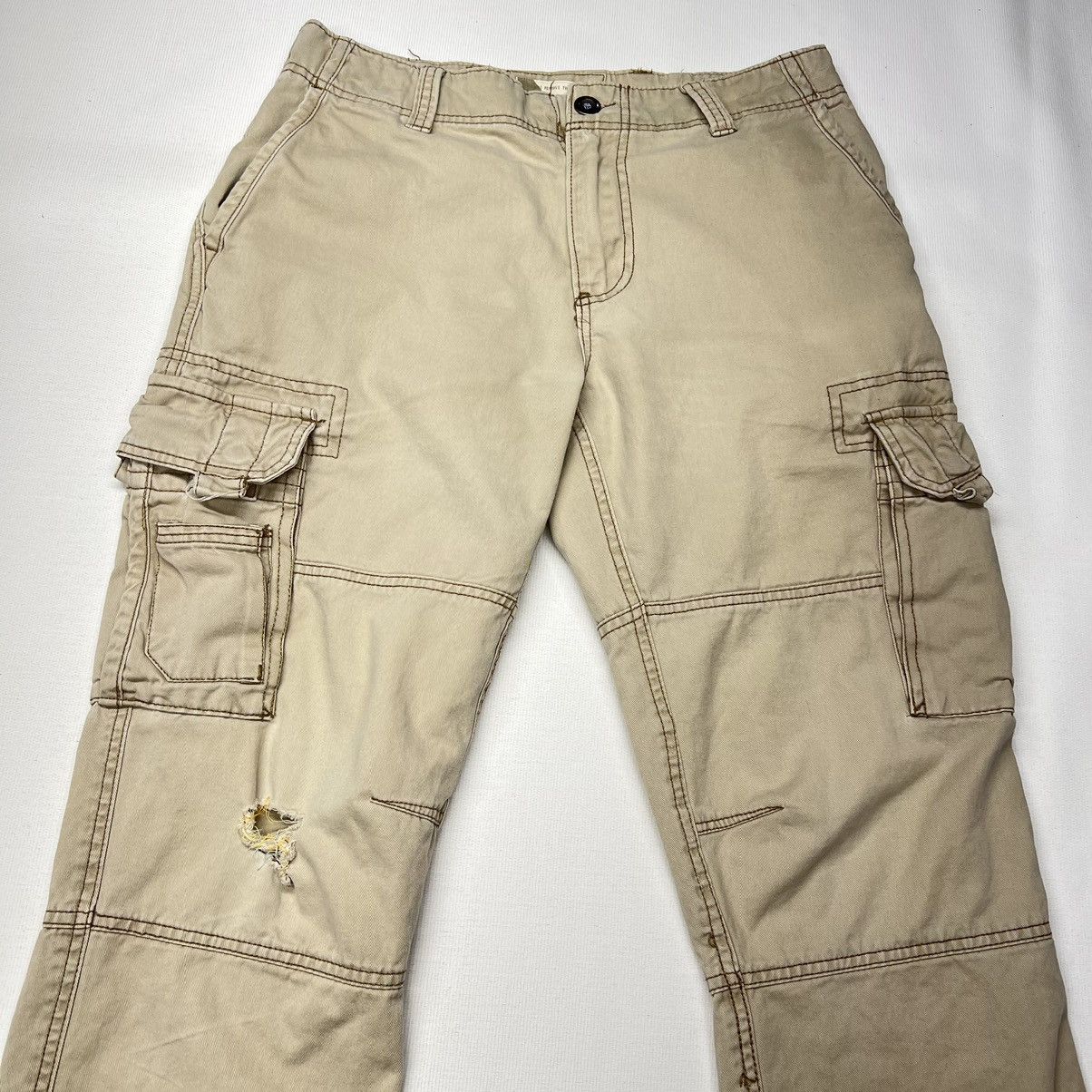 Vintage Iron Gear Cargo Pants Khaki Straight Pocket Baggy Workwear Size US 31 - 6 Thumbnail