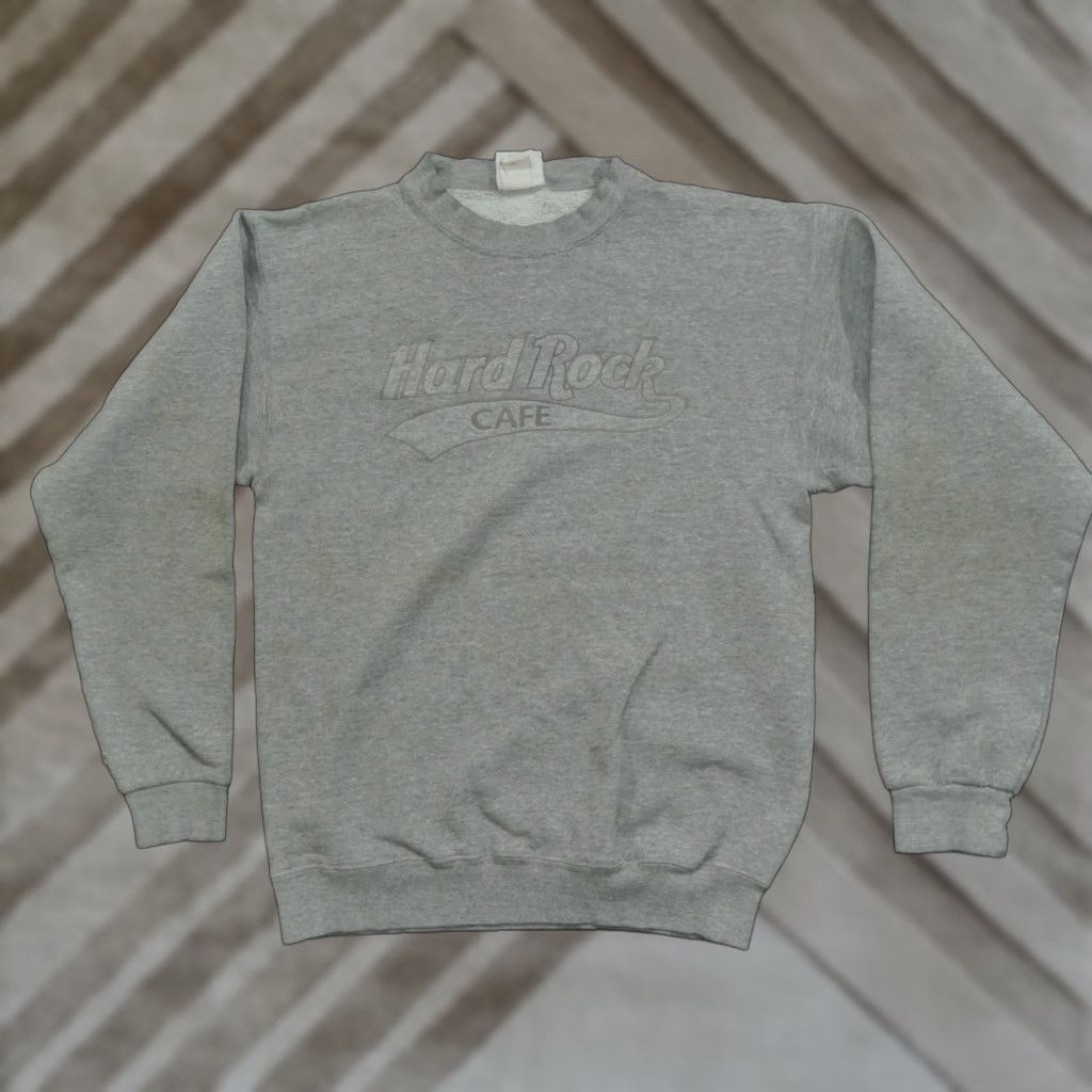 Hard Rock Cafe VINTAGE Hard Rock Cafe Sweatshirt Adult Small Grey 90s Y2K Logo Crew Neck Long Sleeve Cotton Polyester Fleece Size US S / EU 44-46 / 1 - 1 Thumbnail